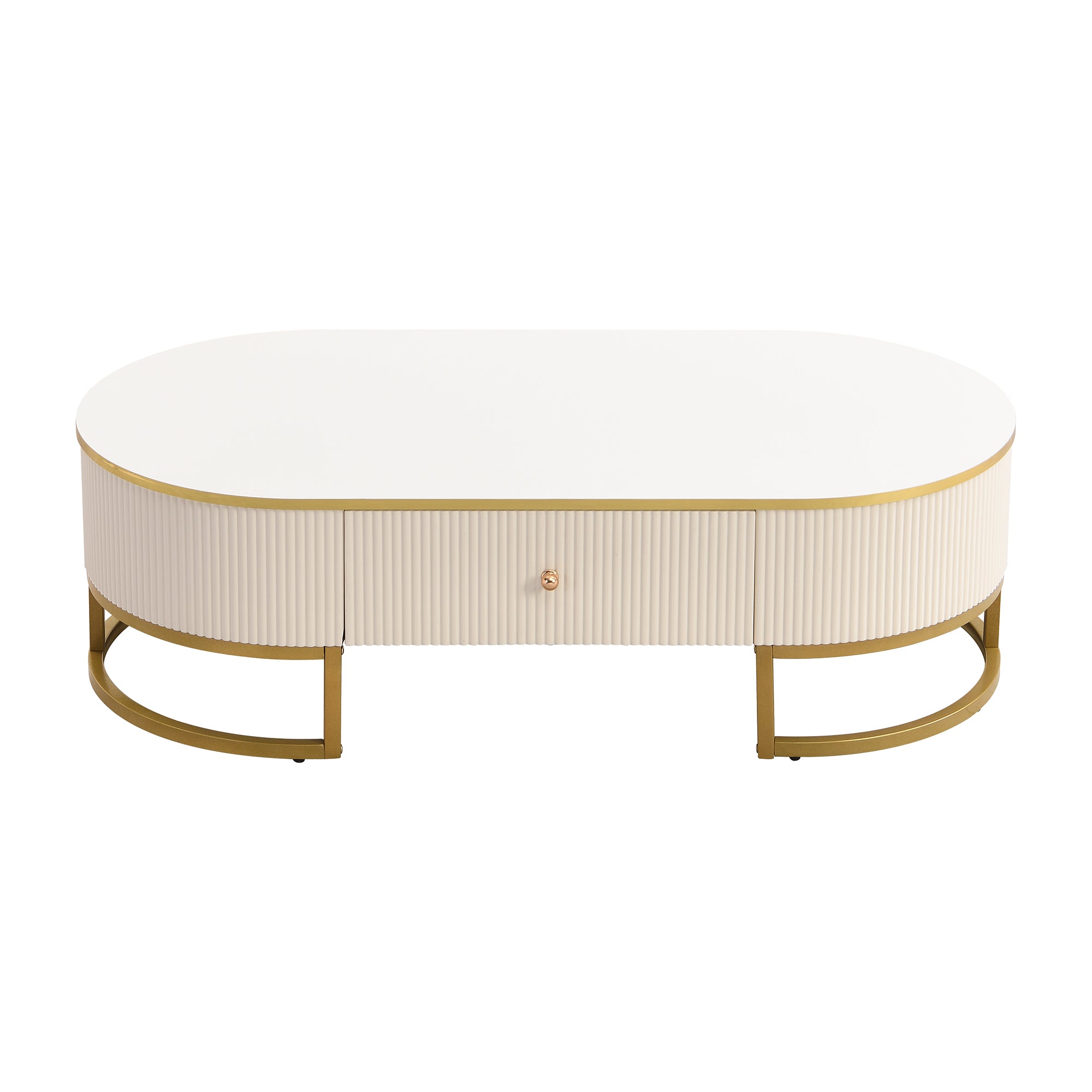 Cannes 47" Modern Coffee Table with Drawer