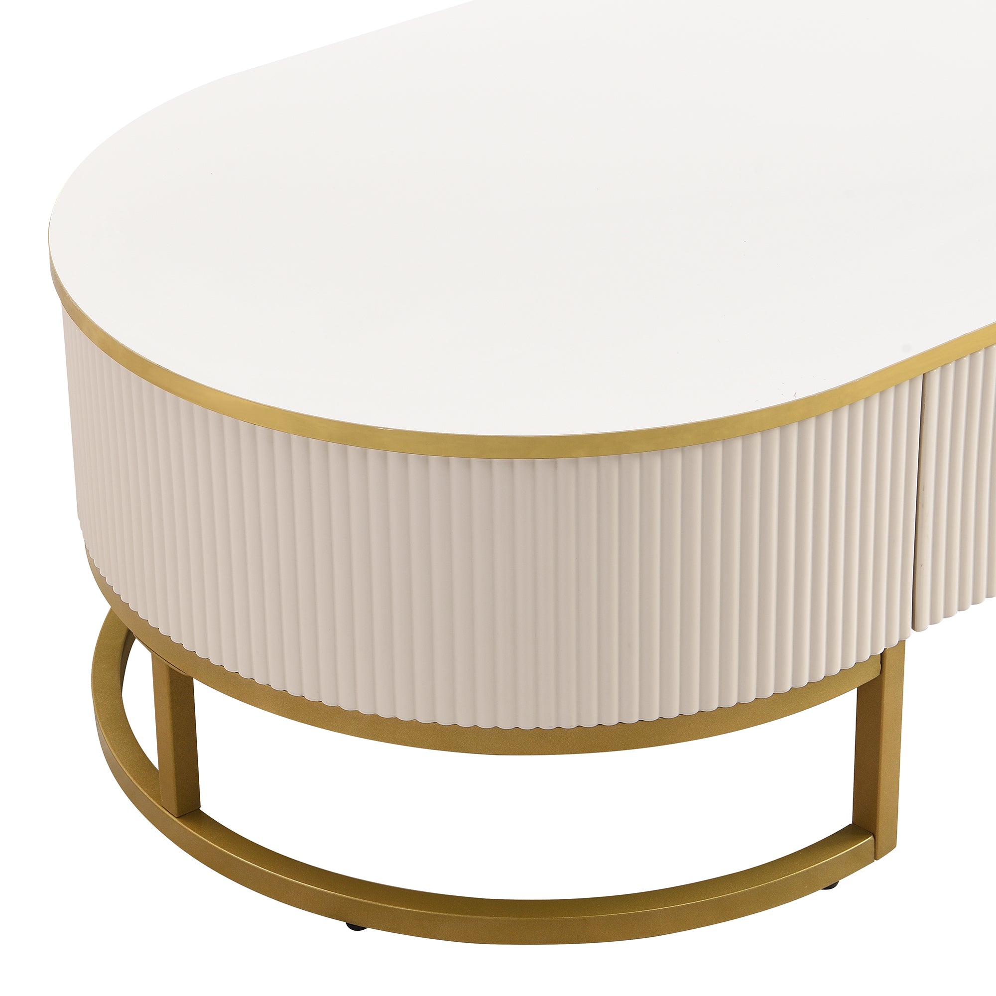 Cannes 47" Modern Coffee Table with Drawer