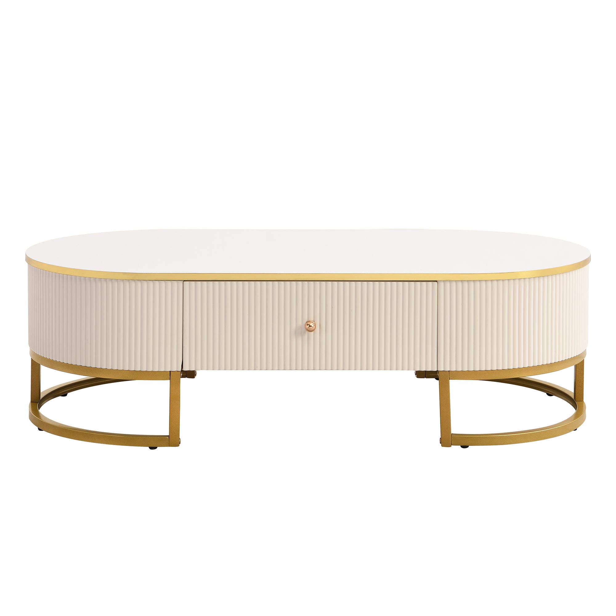 Cannes 47" Modern Coffee Table with Drawer