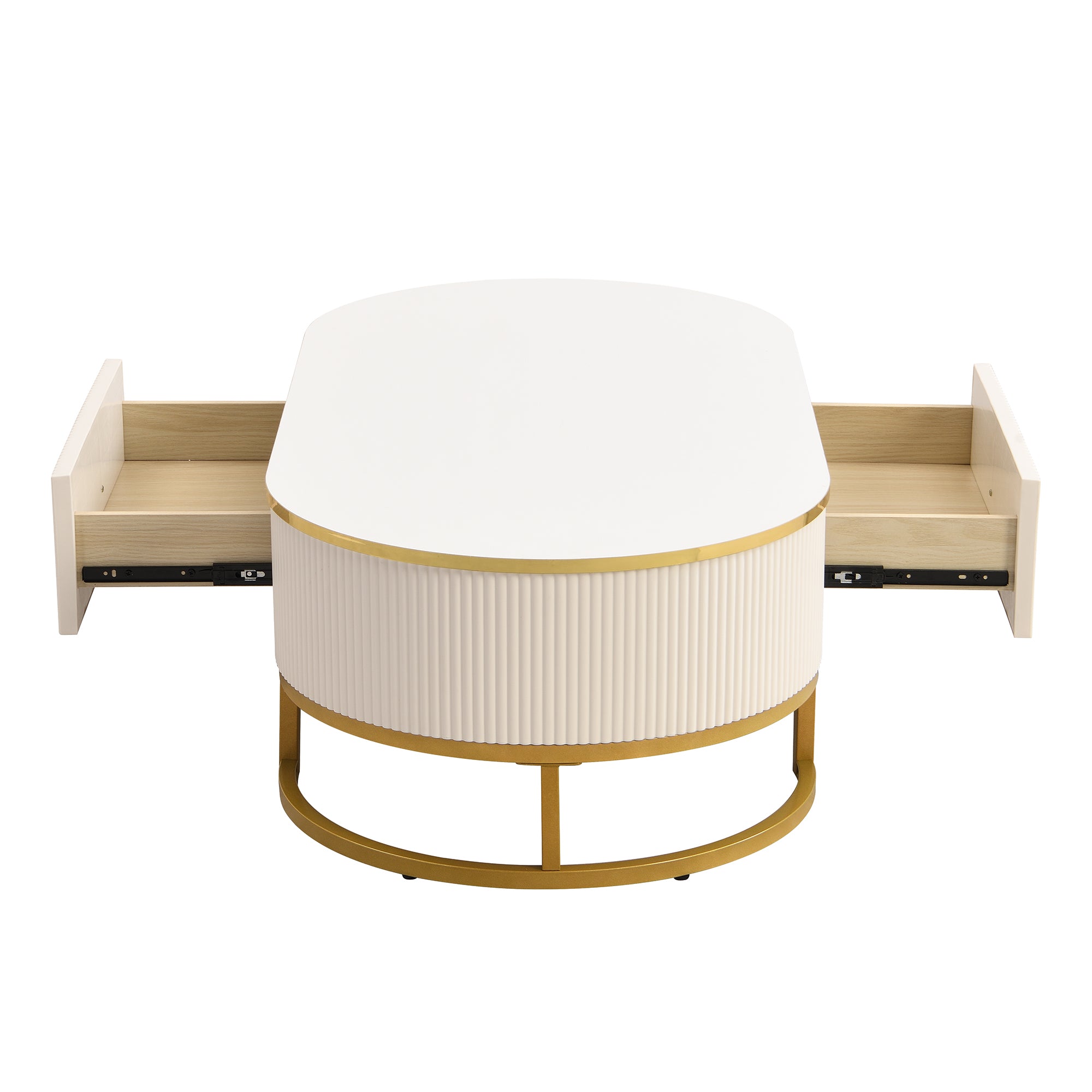 Cannes 47" Modern Coffee Table with Drawer