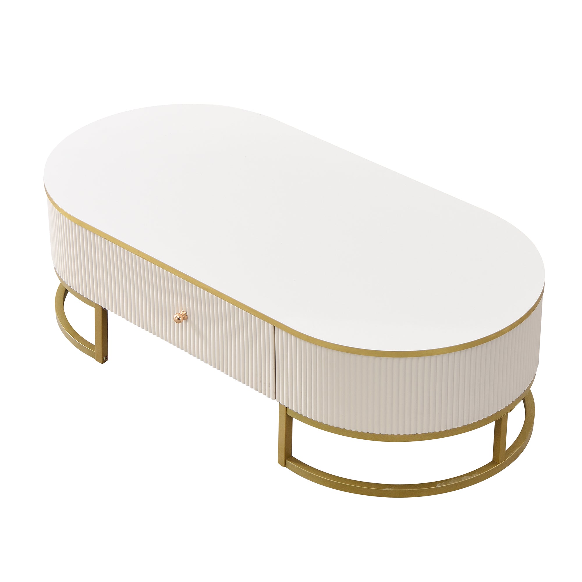 Cannes 47" Modern Coffee Table with Drawer