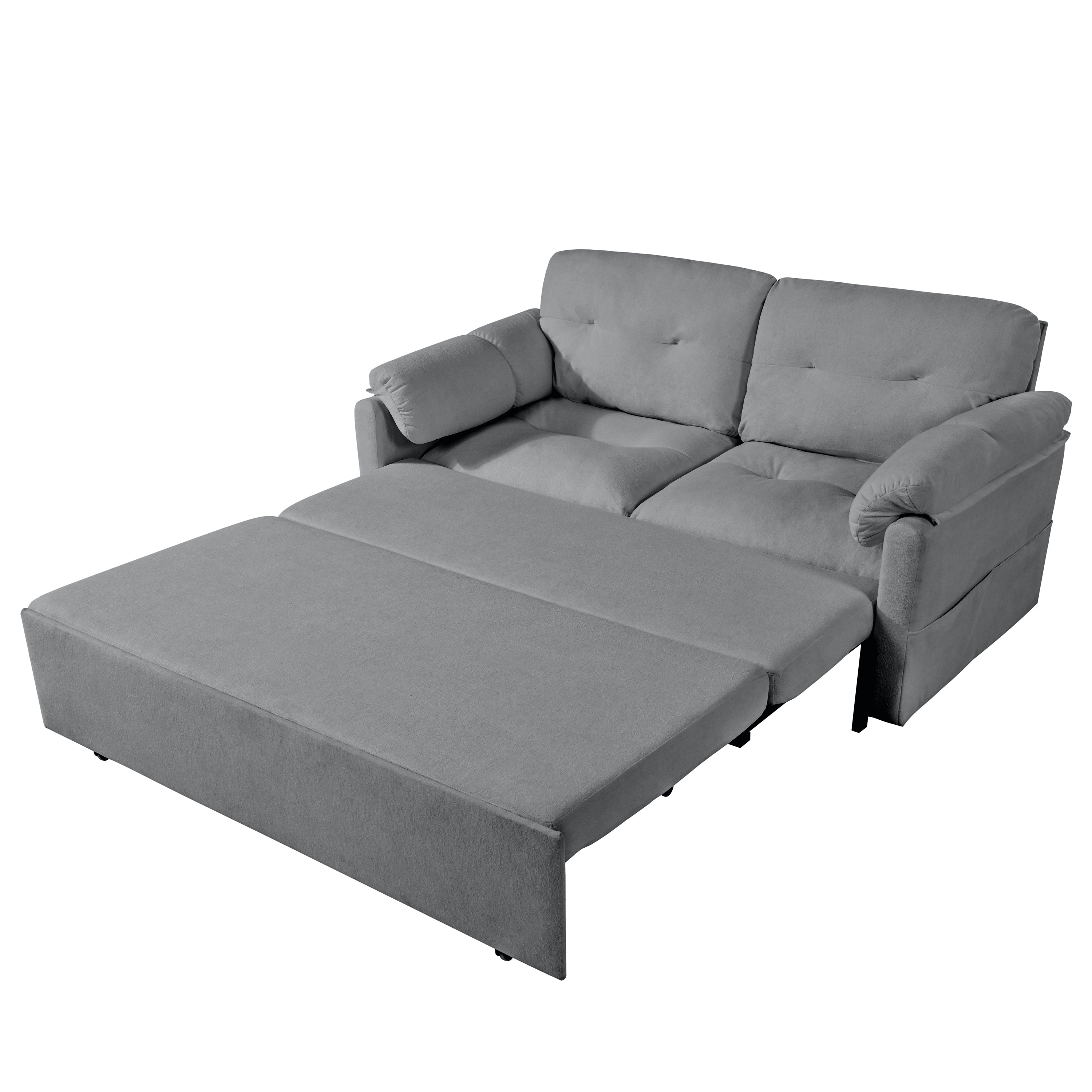 Camden Modern Chenille Sleeper Sofa Bed with Storage
