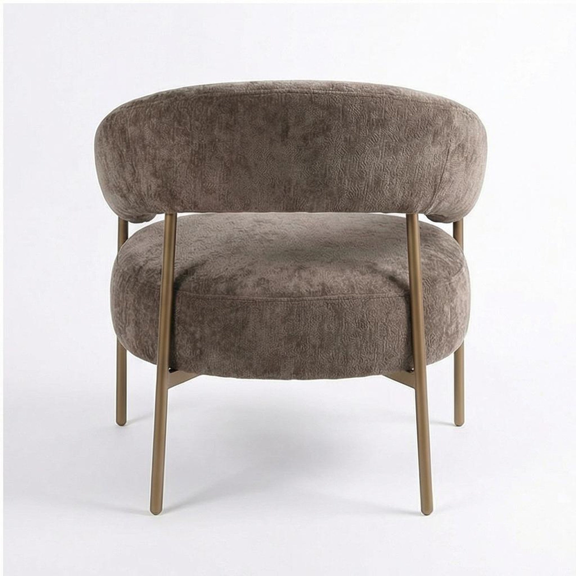 Mino Modern Fabric Accent Chair Single Seat Brown