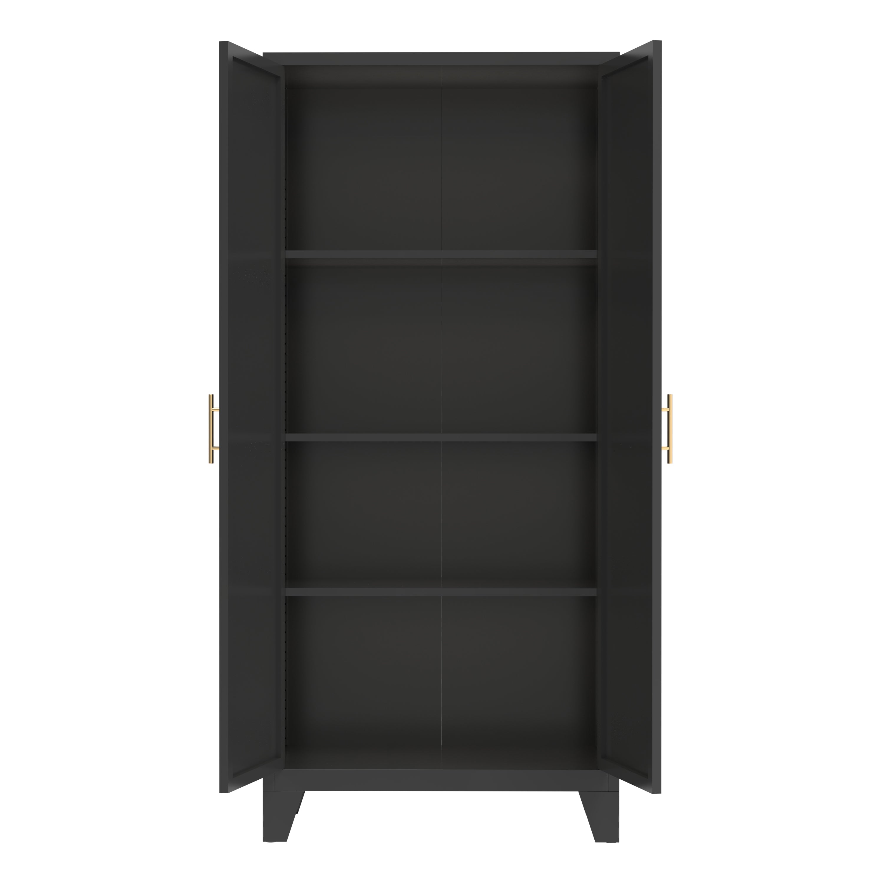 Elva 71" Storage Cabinet with Adjustable Shelves