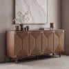 Eidos 59" Sideboard Storage Cabinet with Rattan Doors