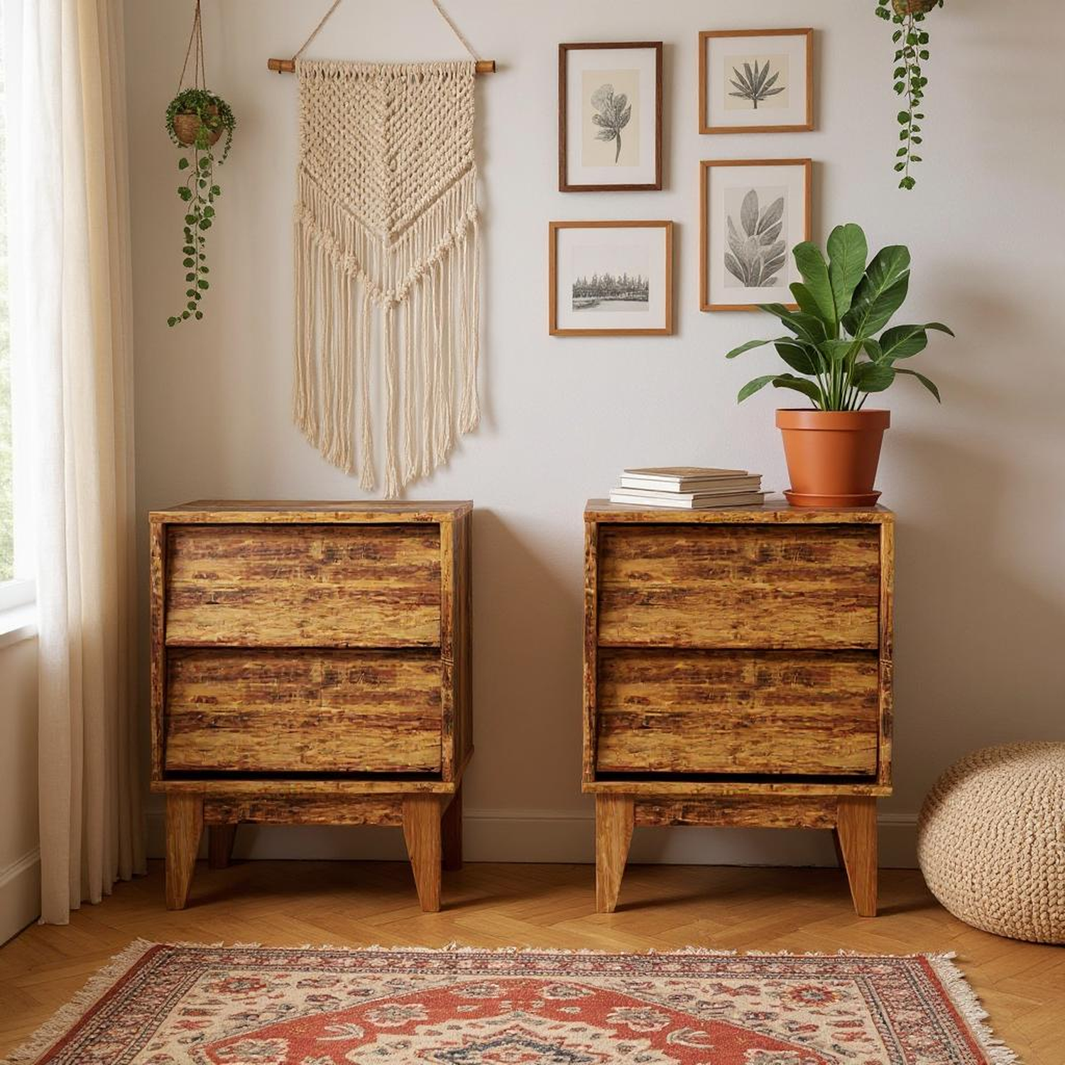 Harlan 2-Drawer Nightstand Set of 2