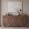 Eidos 59" Sideboard Storage Cabinet with Rattan Doors