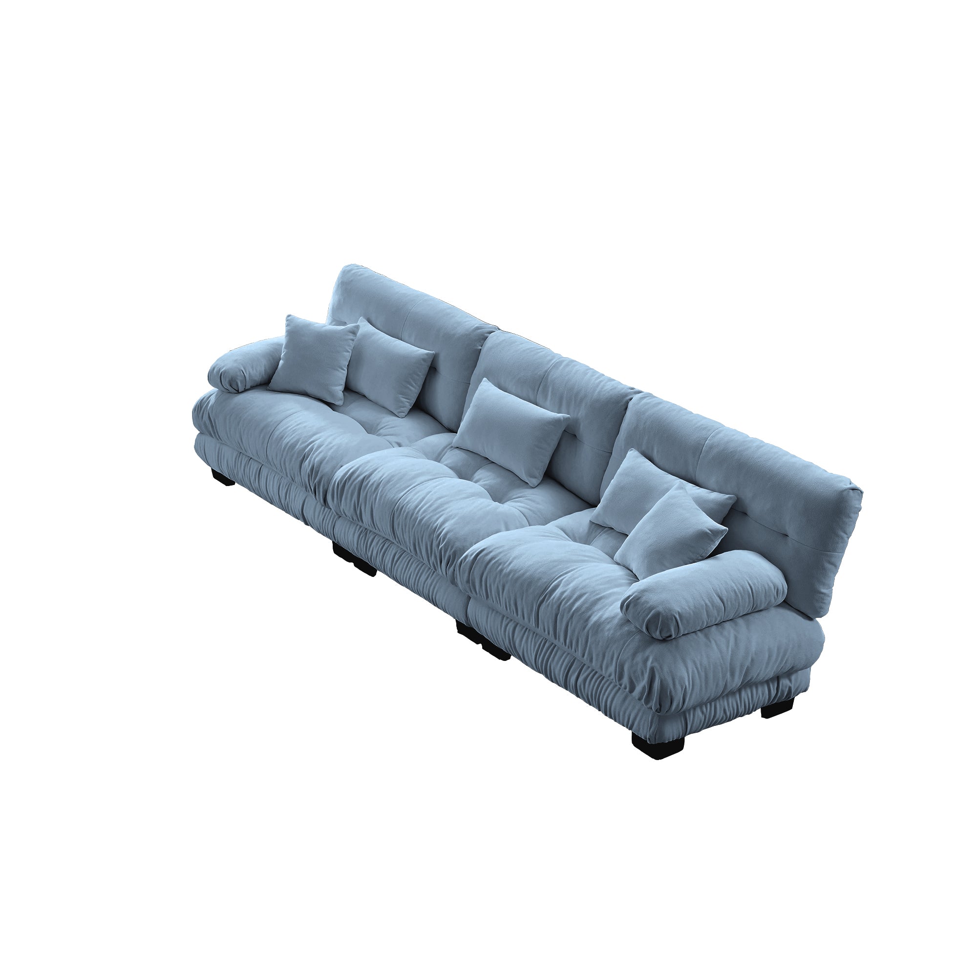 Monterey 130" Extra Large 6-Seater Deep Seat Modular Sectional Sofa Cloud Couch