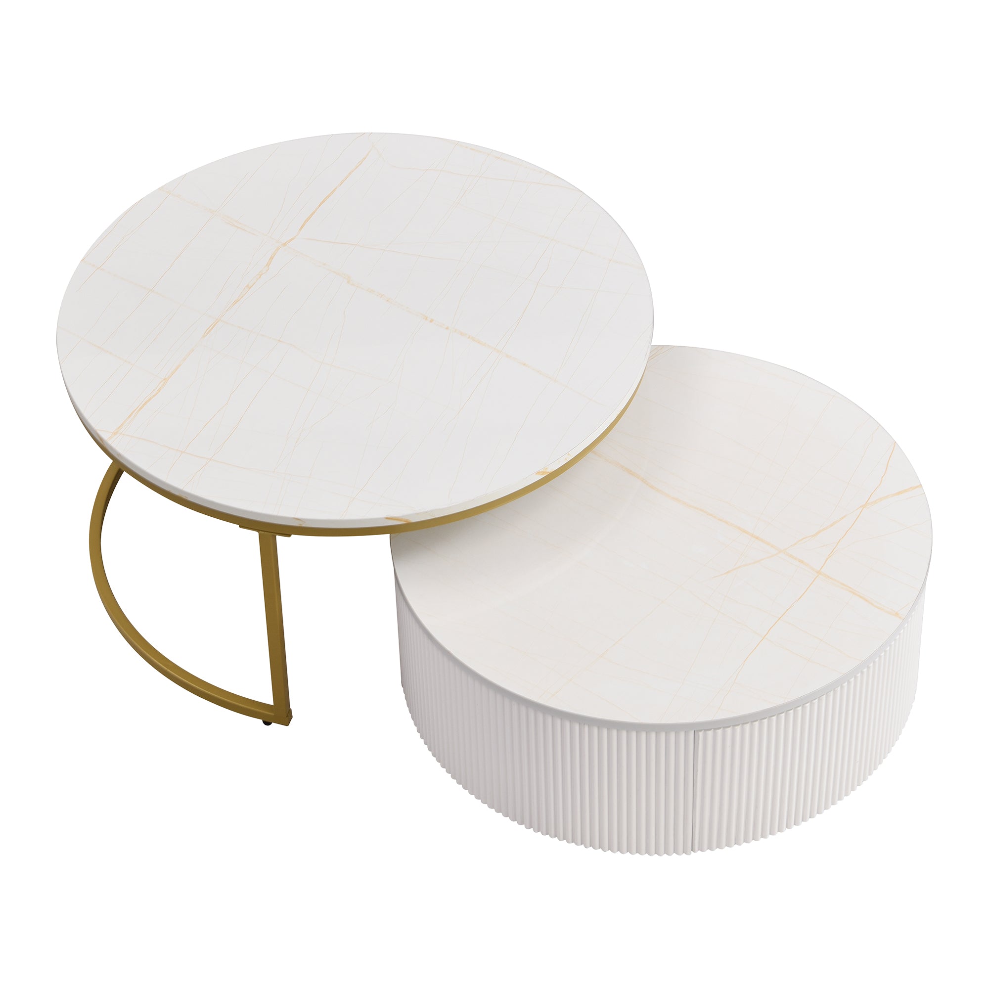 Biarritz Nesting Coffee Table Set with Storage Drawer