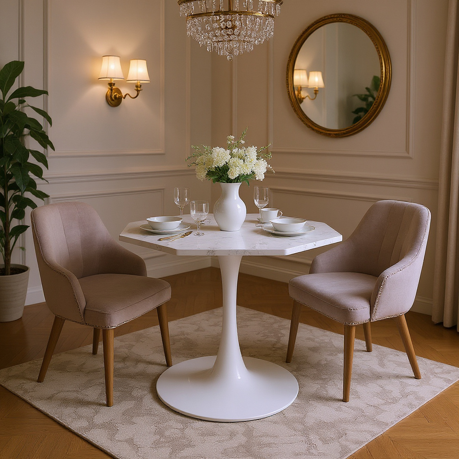 Danube 31.5" Octagonal Dining Table