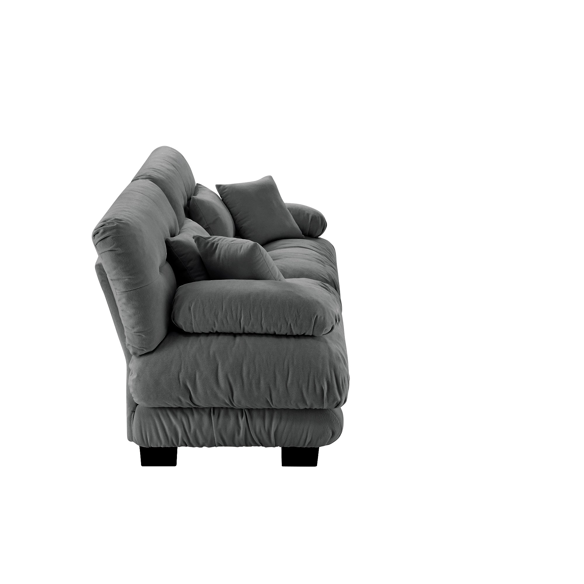 Monterey 94" 4-Seater Modular Cloud Sofa with Bolstered Armrests and Pillows