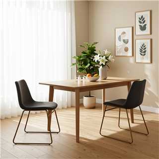 Batassel Grey Velvet Upholstery Dining Chair Set of 2