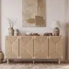 Eidos 59" Sideboard Storage Cabinet with Rattan Doors