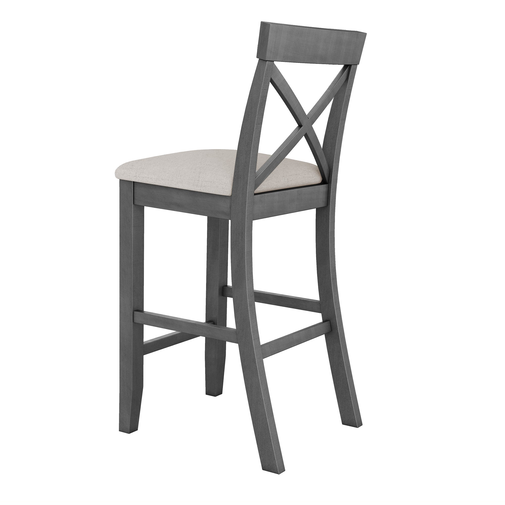 Harlow 48" Farmhouse Bar Height Dining Table Set with 2 Chairs