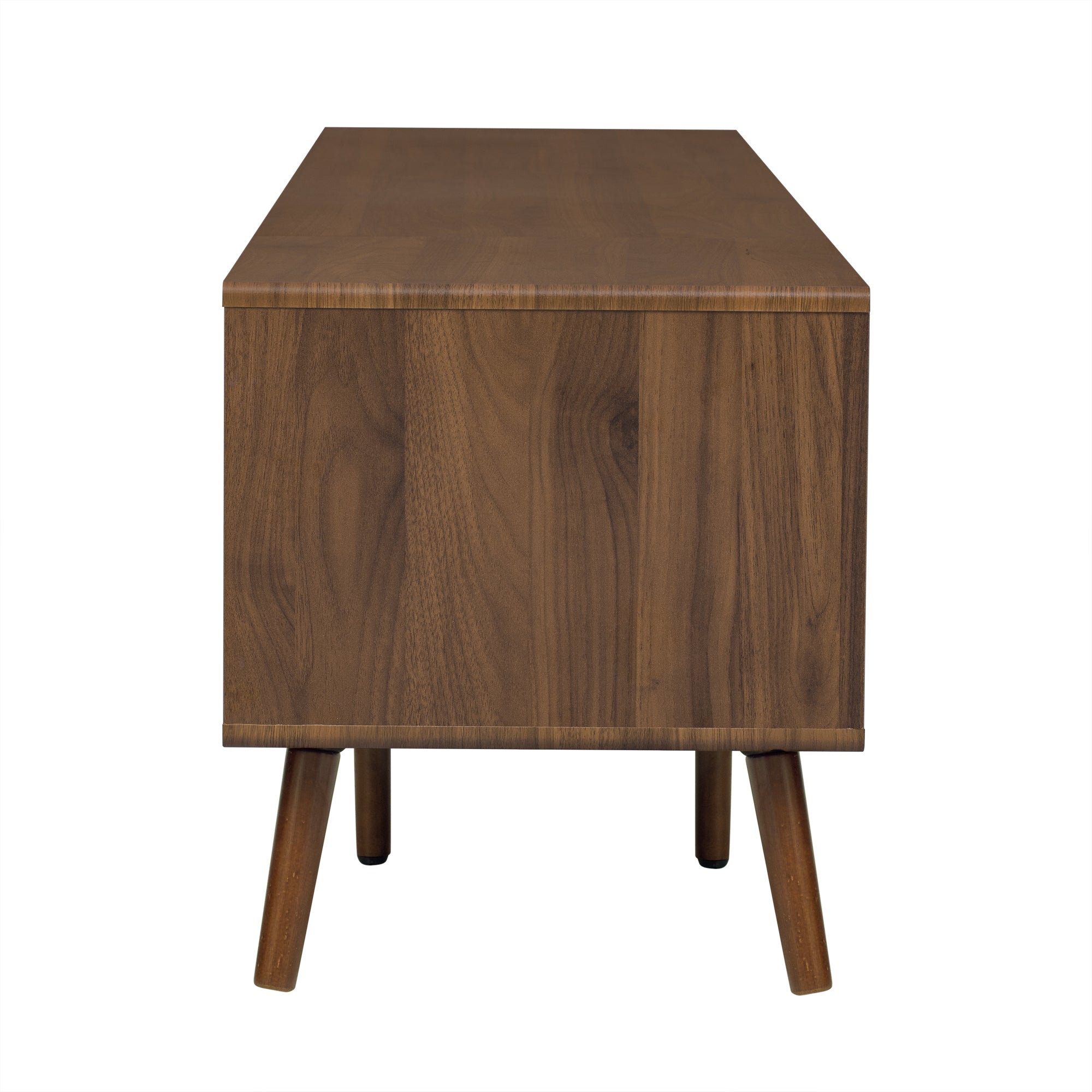 Kyoto 76" Mid-Century Modern TV Stand with Storage Cabine