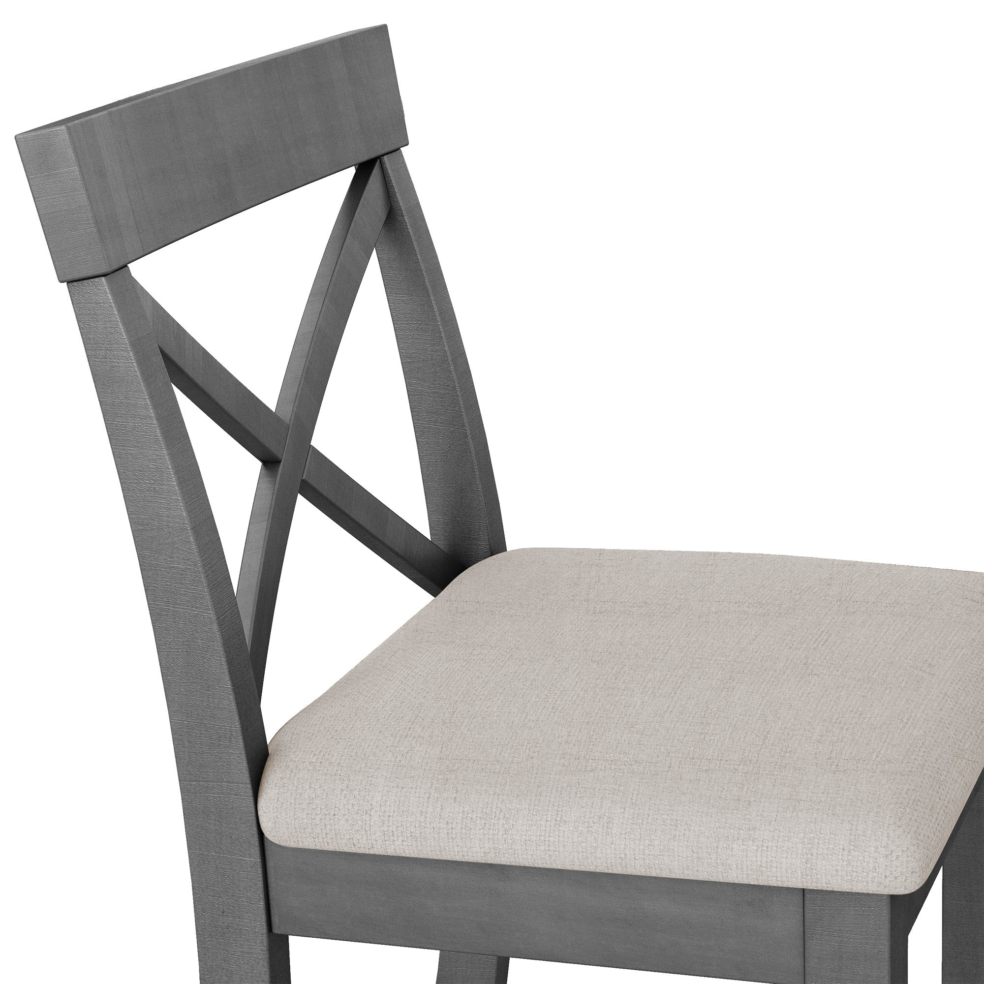 Harlow 48" Farmhouse Bar Height Dining Table Set with 2 Chairs