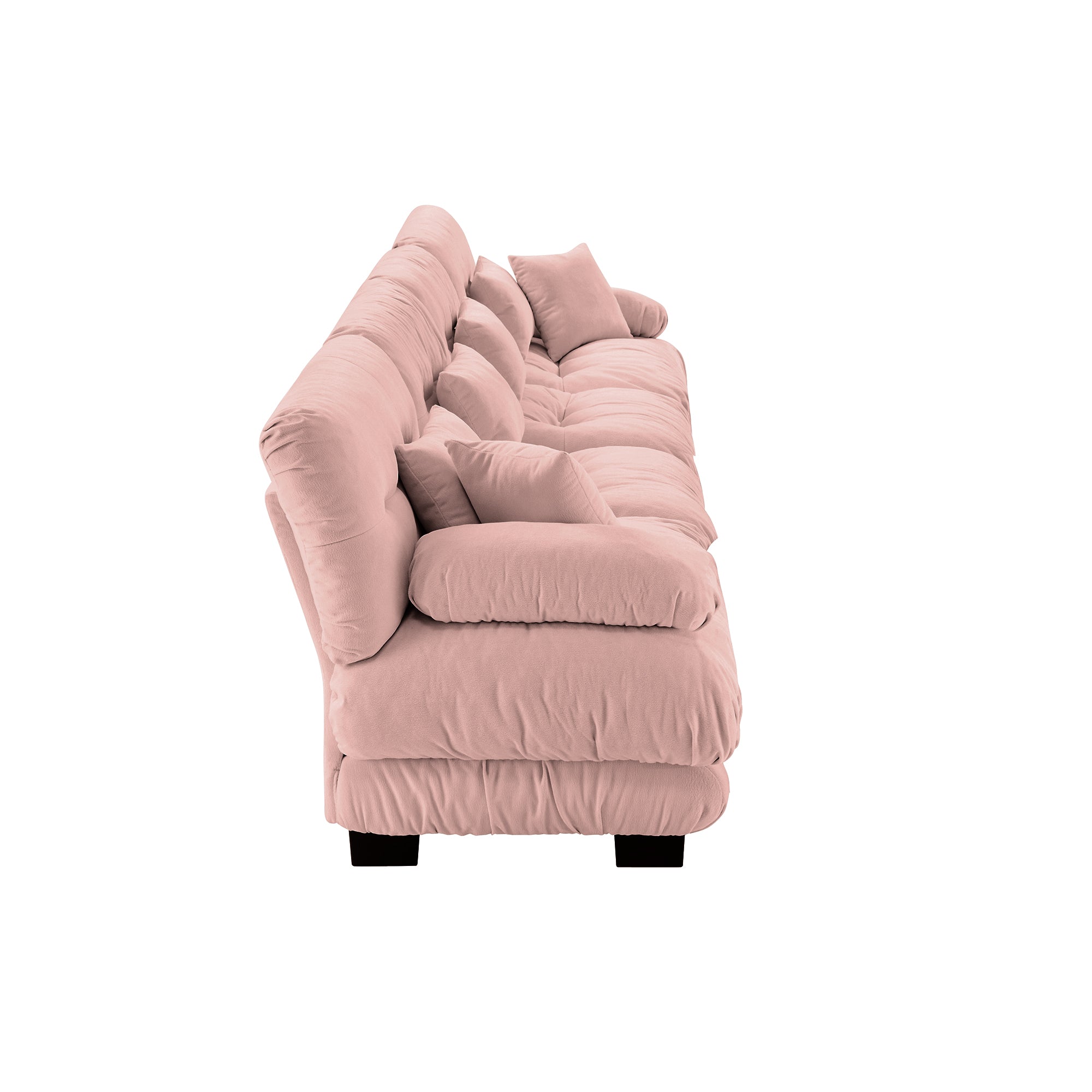 Monterey 173" Extra Large Modular Chenille Cloud Sectional Sofa with Bolstered Armrests