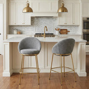 Yarra 30" Upholstered Bar Height Bar Stools Set of 2