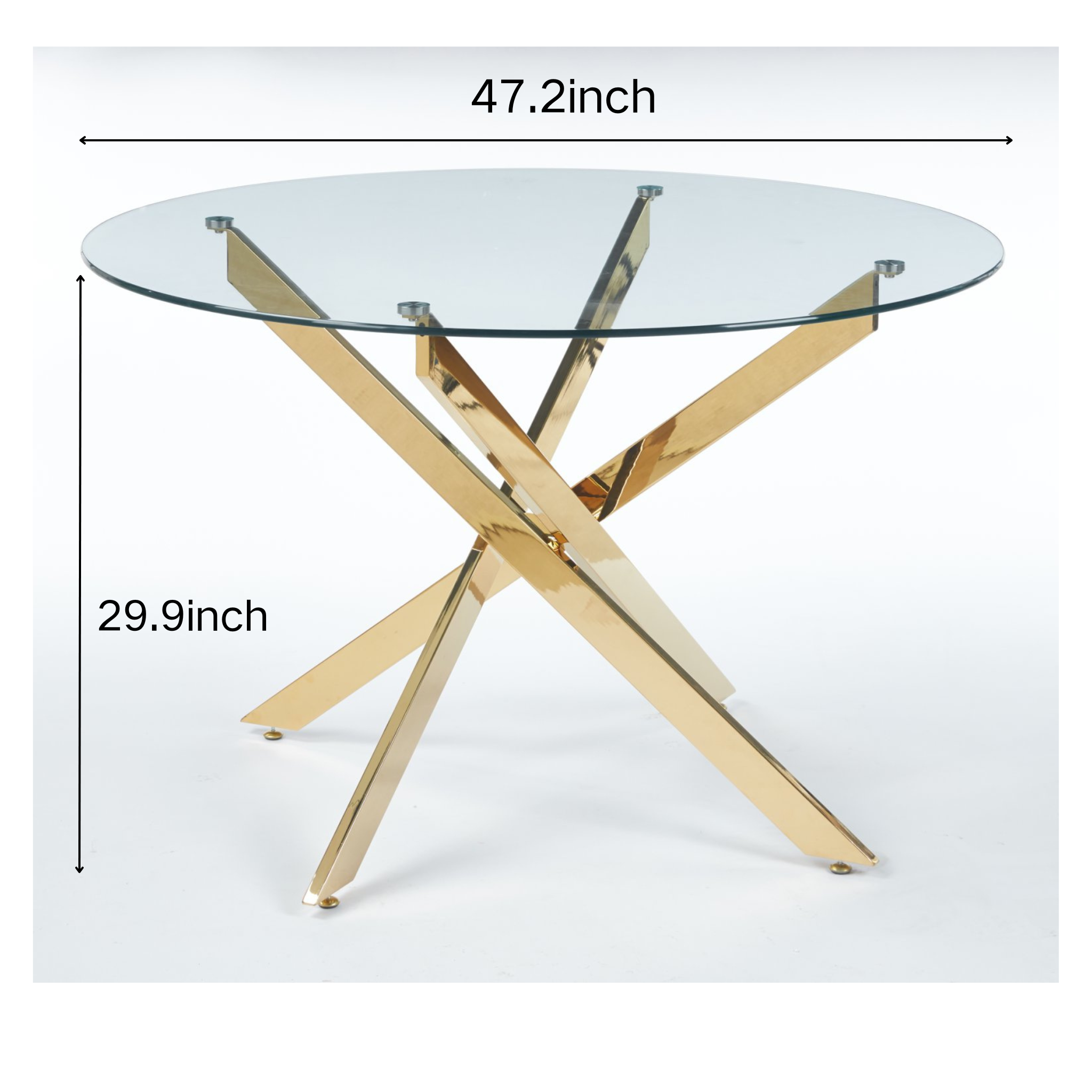 Orinoco Round Glass Dining Table