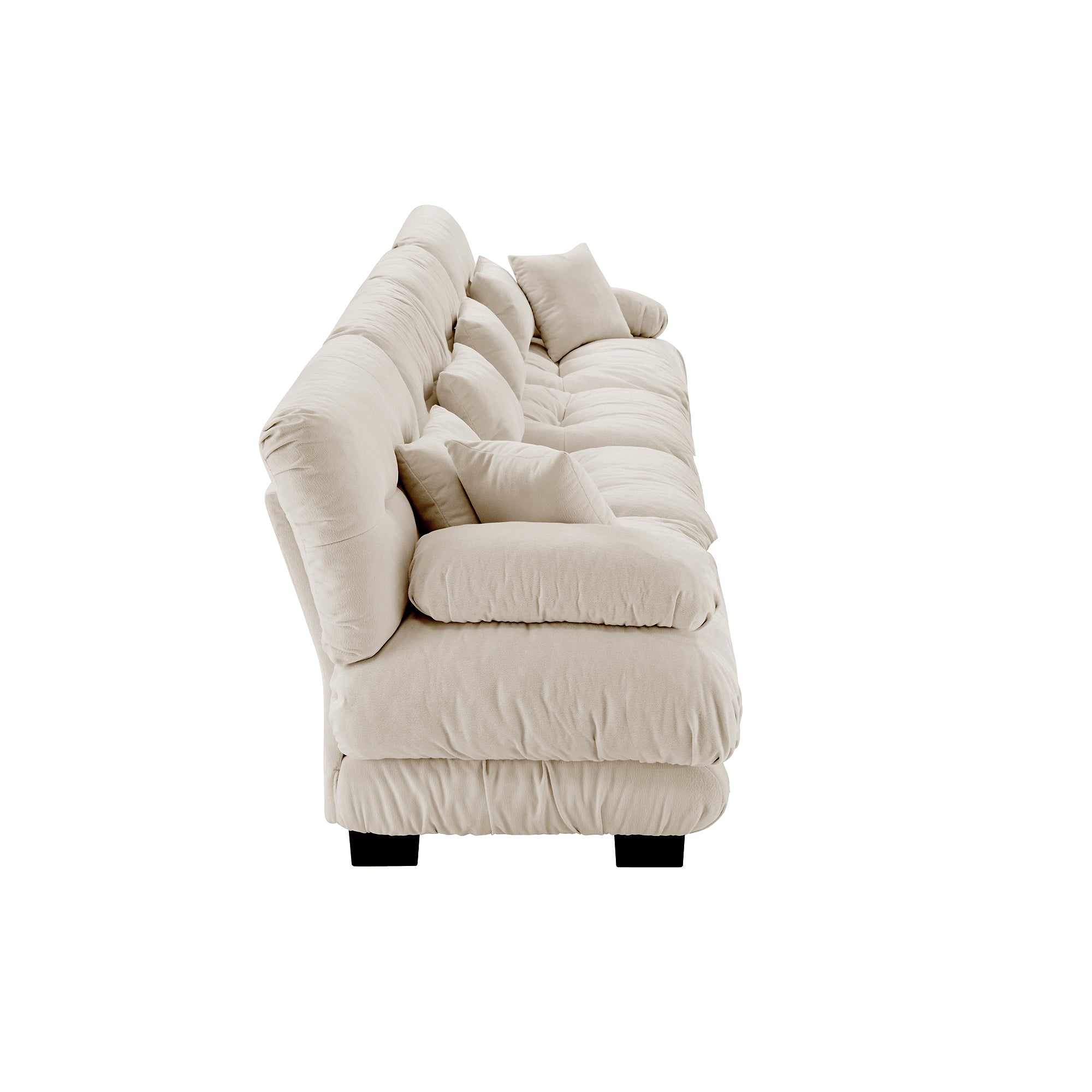 Monterey 173" Extra Large Modular Chenille Cloud Sectional Sofa with Bolstered Armrests