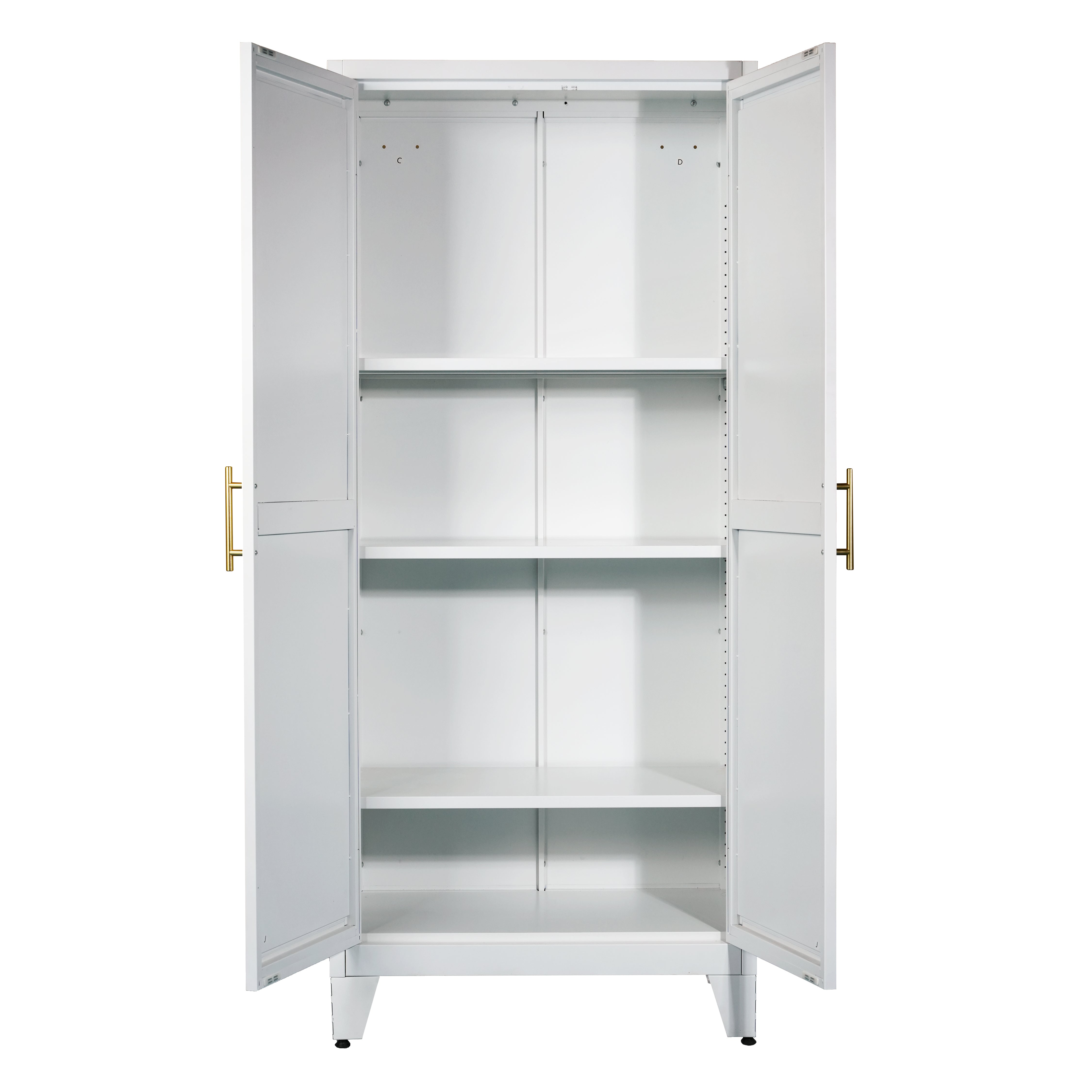 Elva 71" Storage Cabinet with Adjustable Shelves