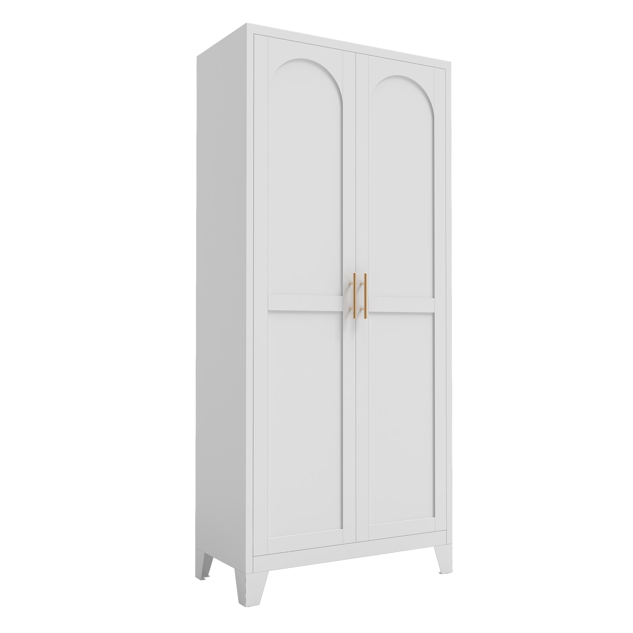 Elva 71" Storage Cabinet with Adjustable Shelves