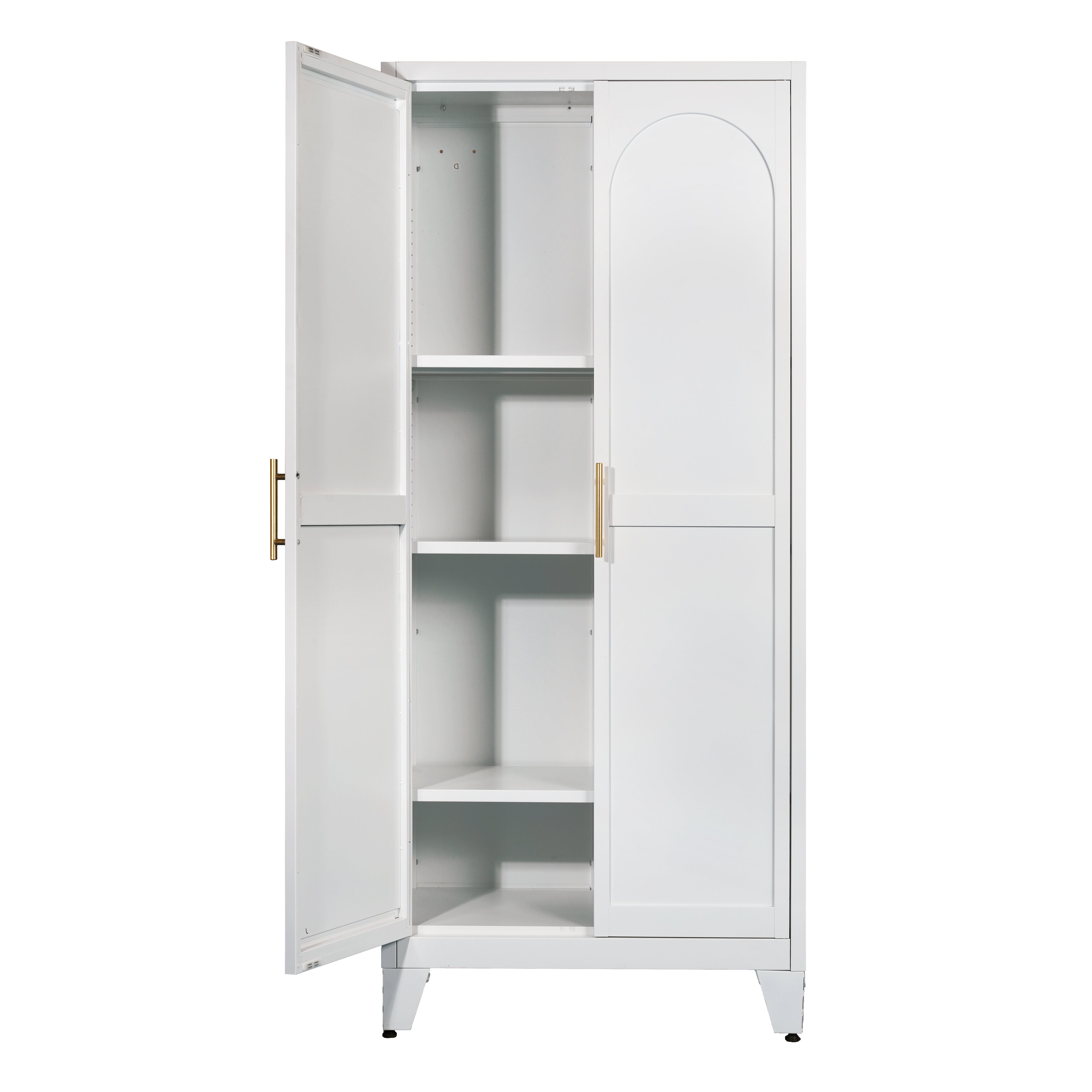 Elva 71" Storage Cabinet with Adjustable Shelves
