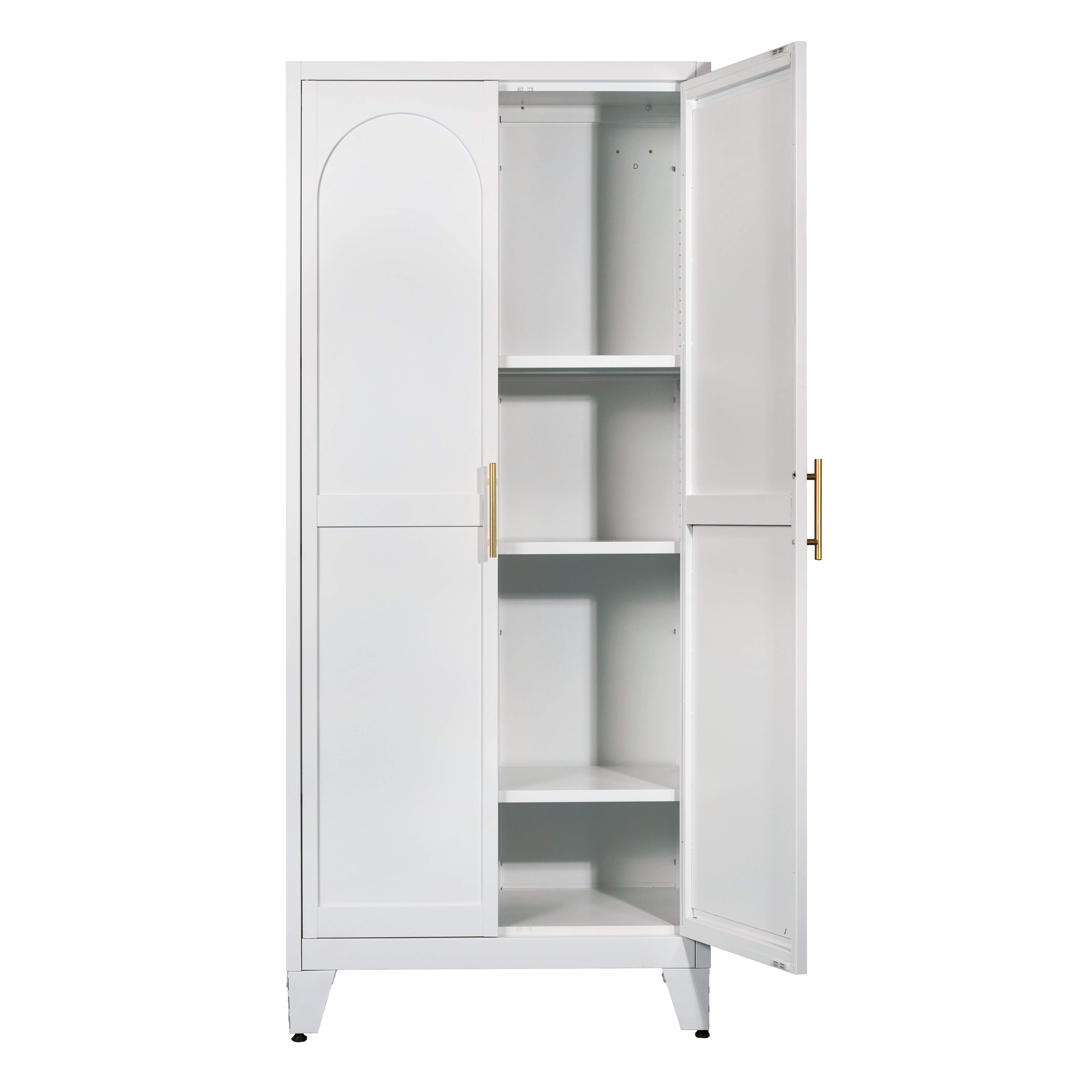 Elva 71" Storage Cabinet with Adjustable Shelves