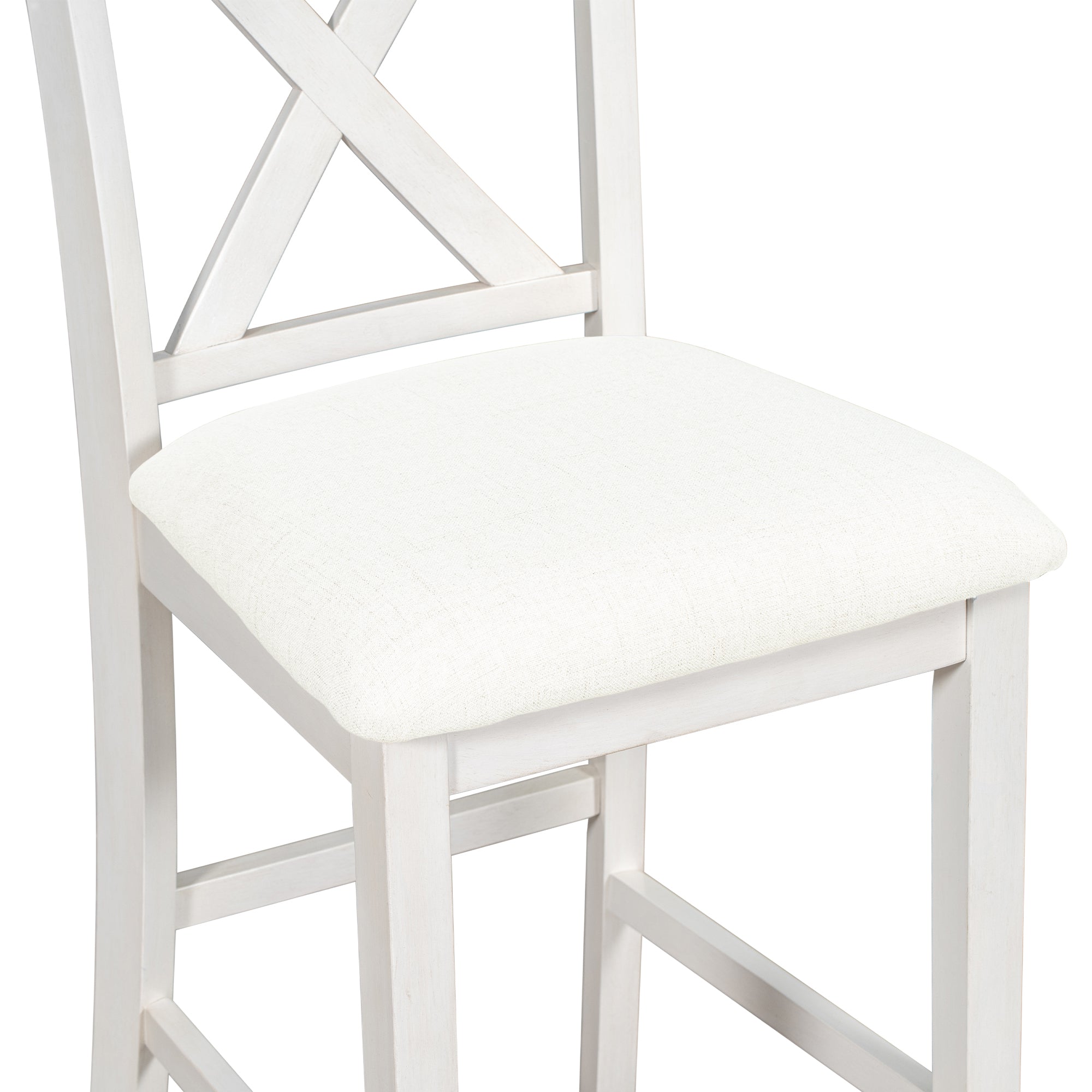 Erie 5 Pieces Counter Height Wooden Bar Table Set with 4 Bar Stools