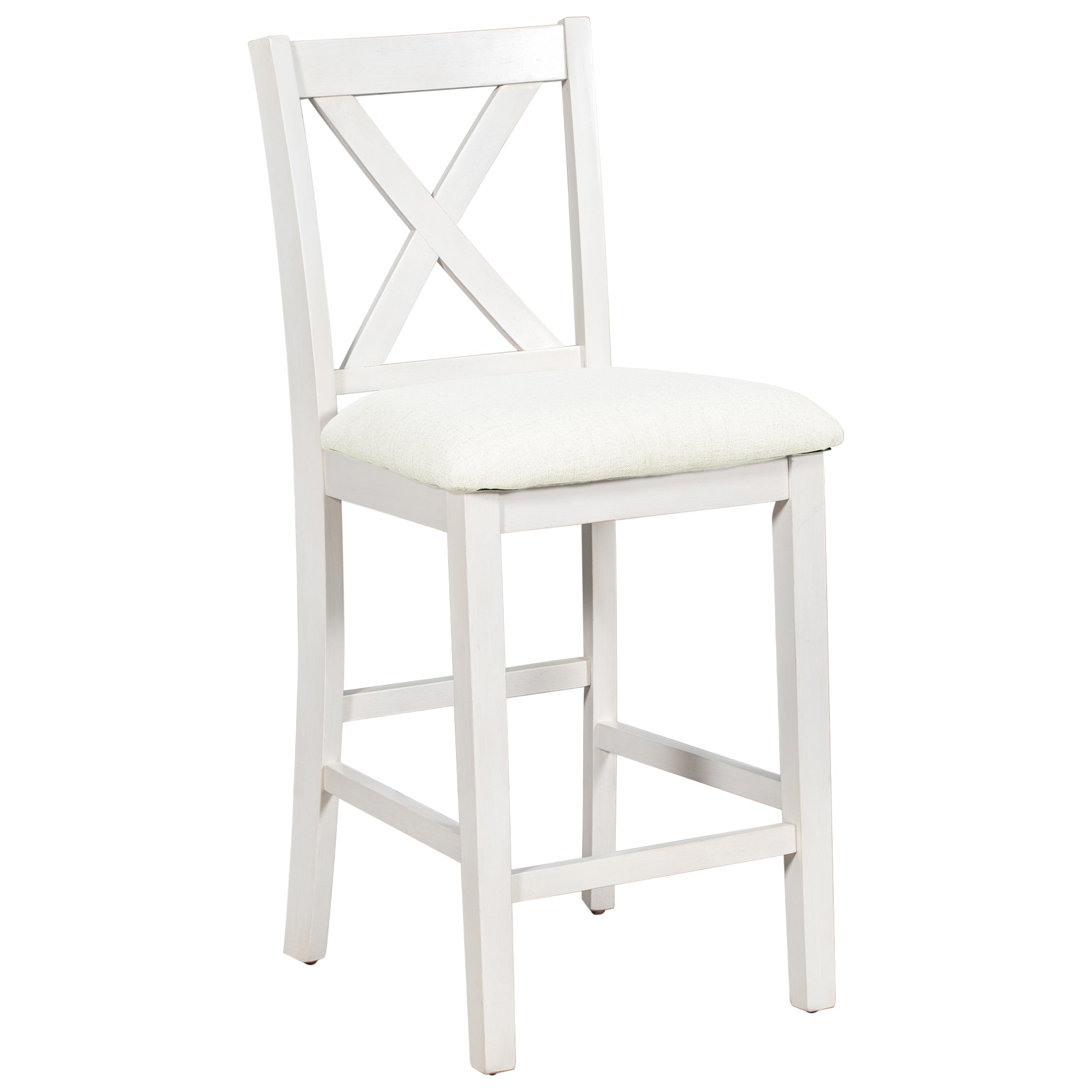 Erie 5 Pieces Counter Height Wooden Bar Table Set with 4 Bar Stools