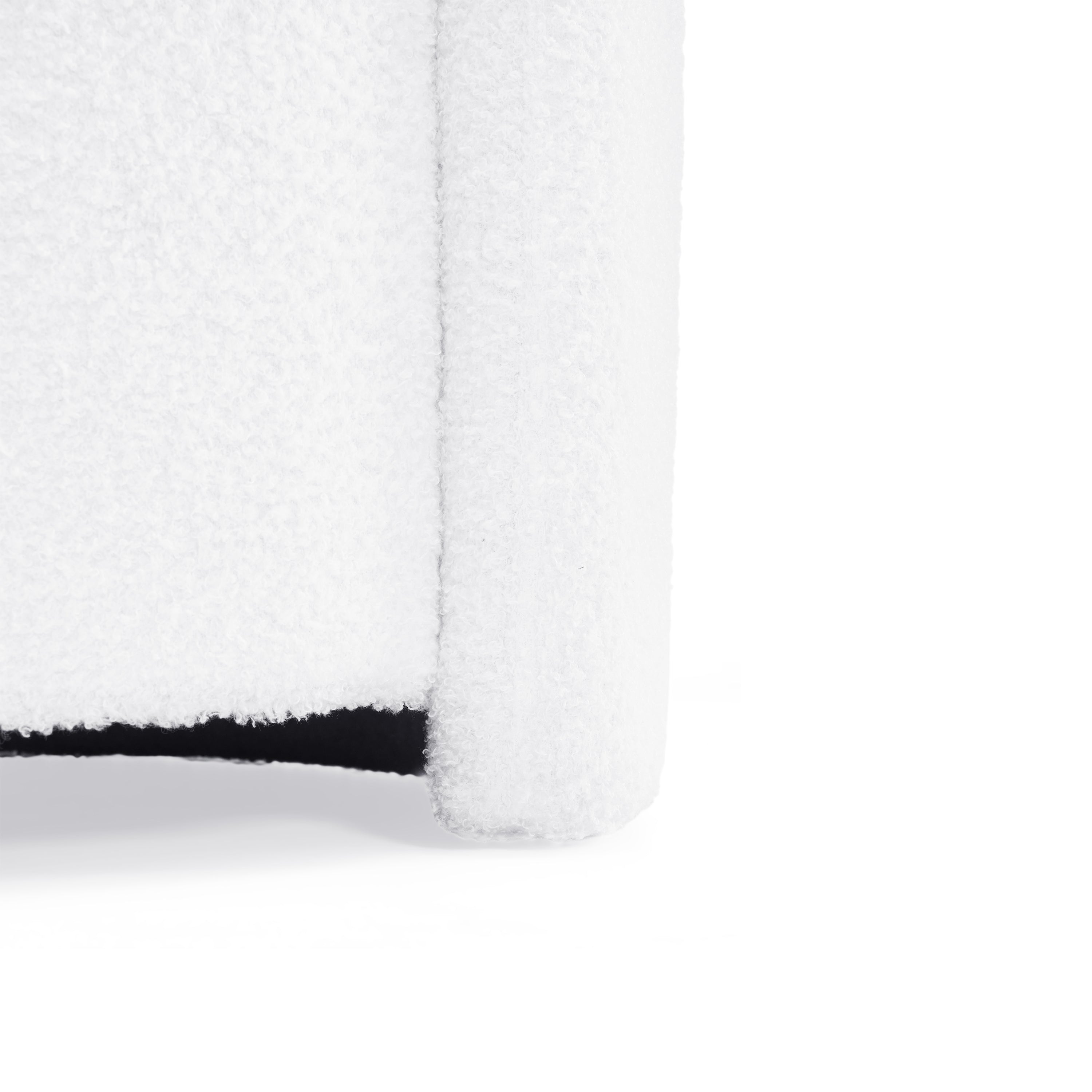 Everglades Boucle Storage Ottoman Footstool