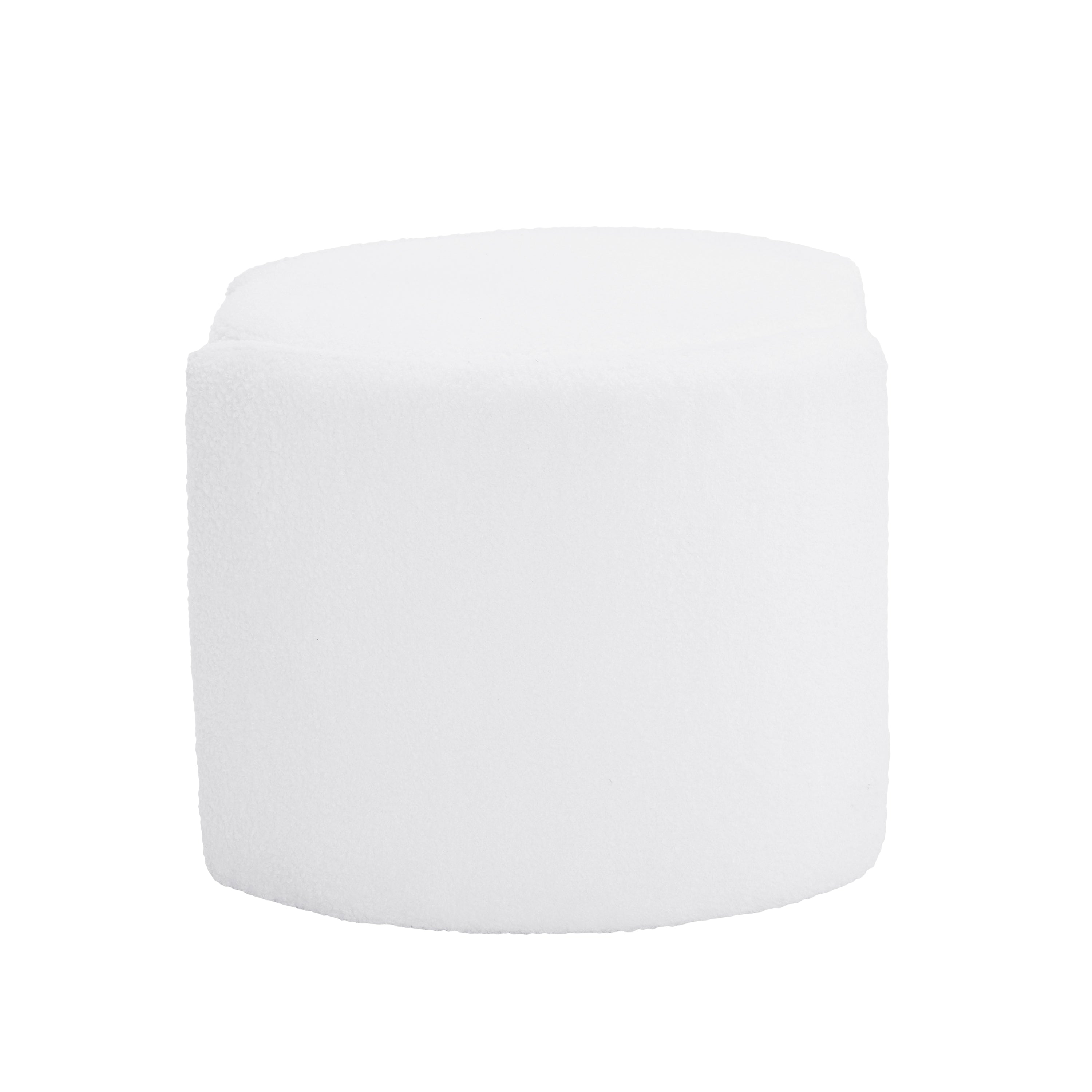 Everglades Boucle Storage Ottoman Footstool