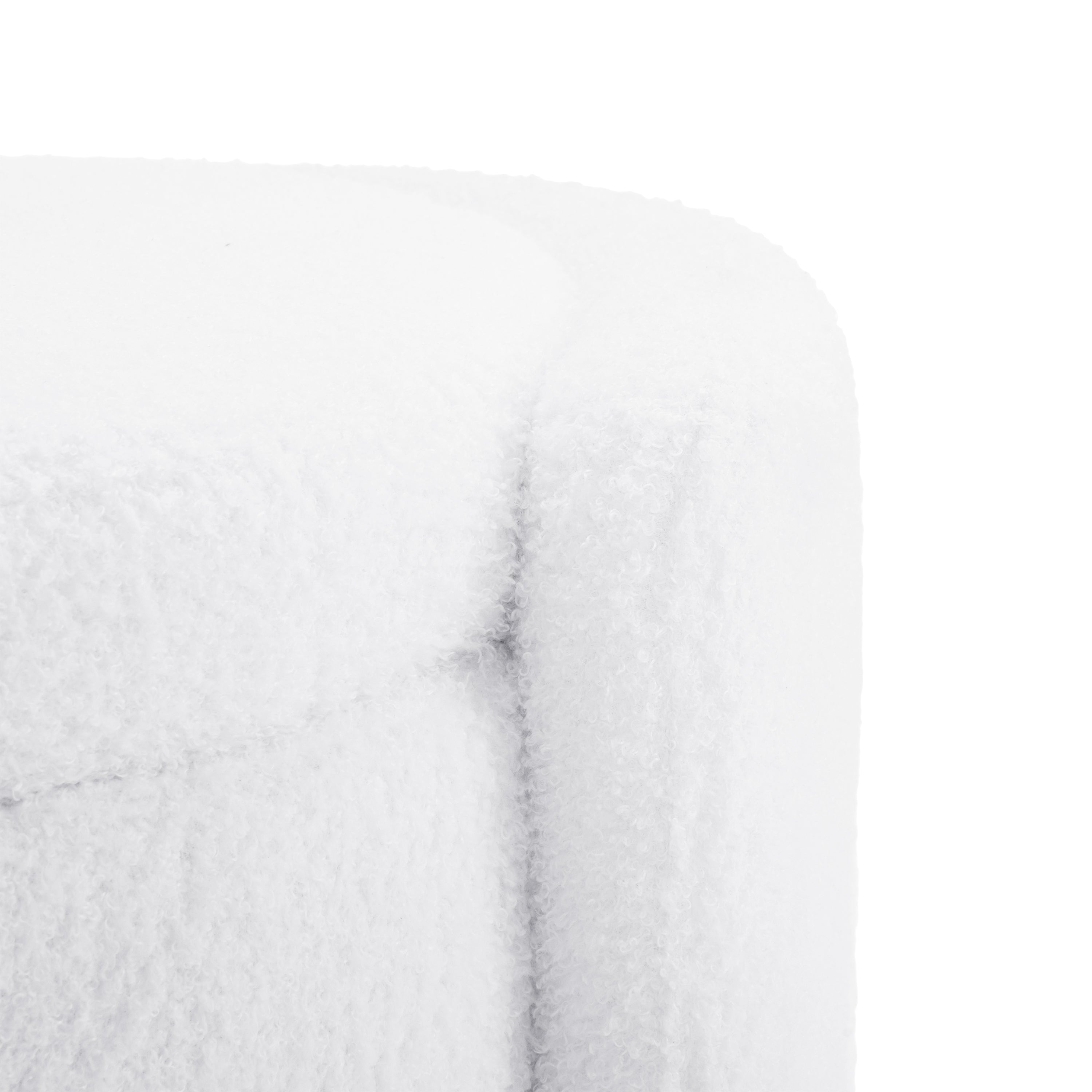 Everglades Boucle Storage Ottoman Footstool