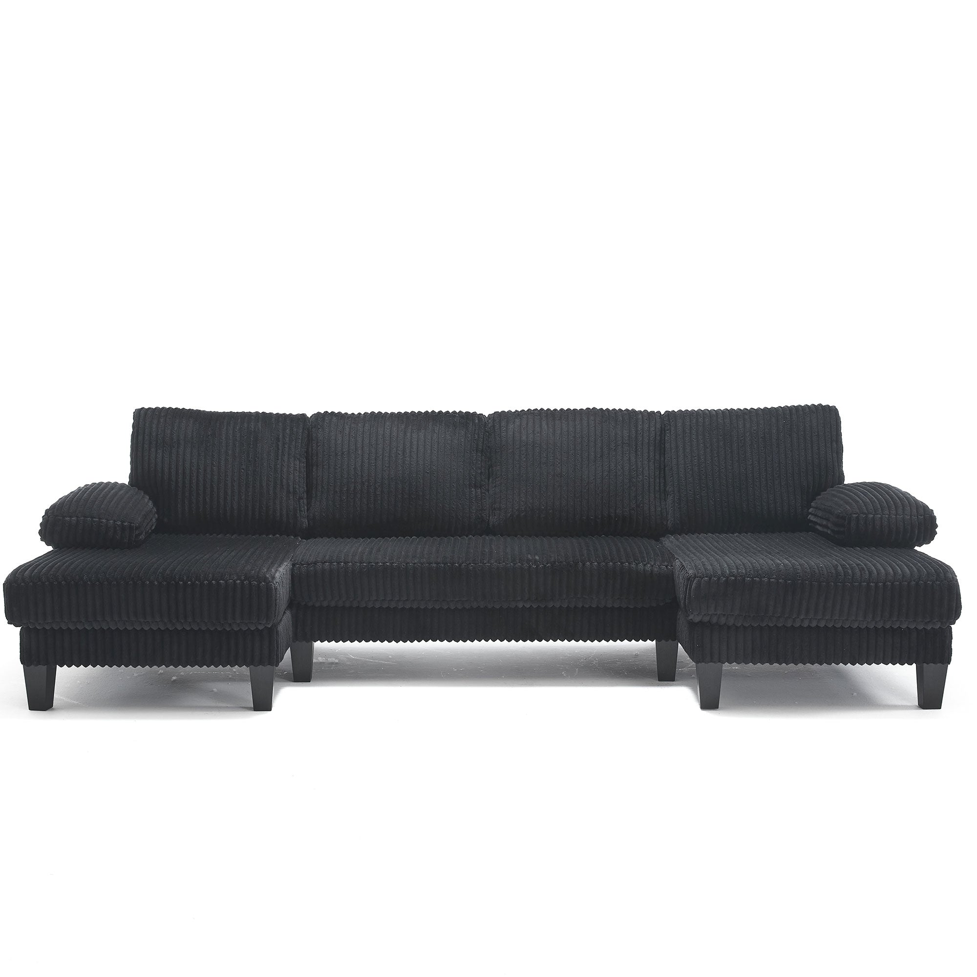Spokane 114" U-Shaped 4 Seater Sectional Sofa with Double Chaise