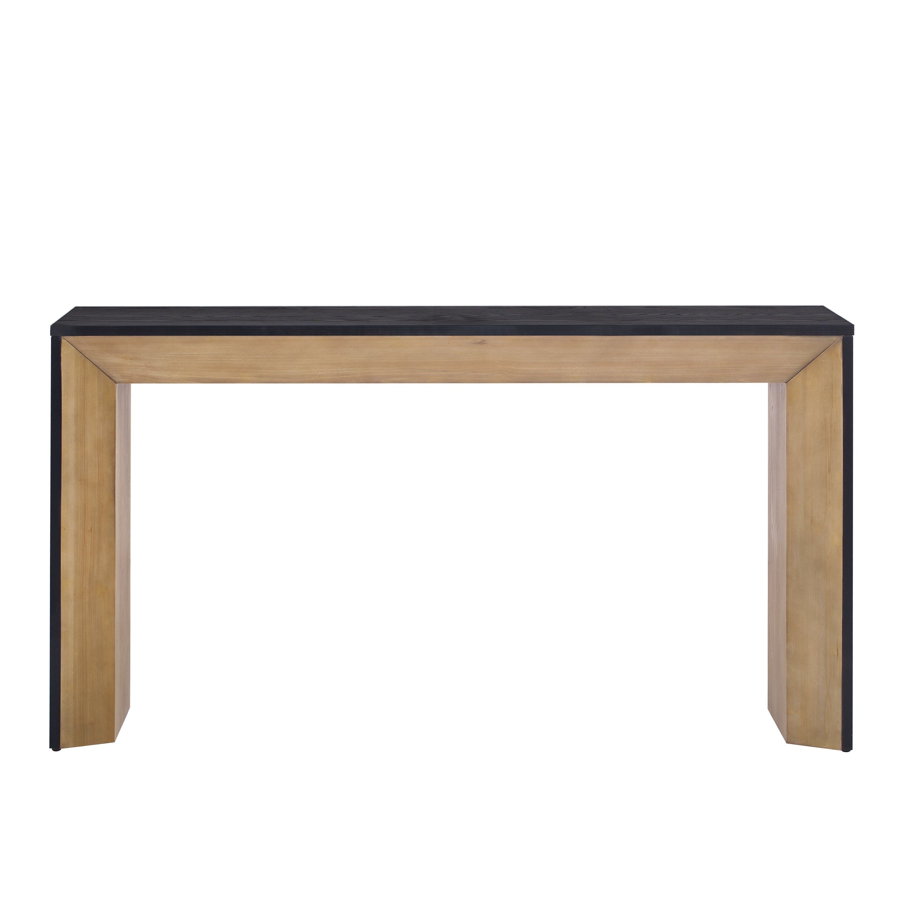 Elegant Console Table,Fireplace Design,Simple and Functional with High-Quality Wood Veneer Top ,Versatile for Hallway, Living Room