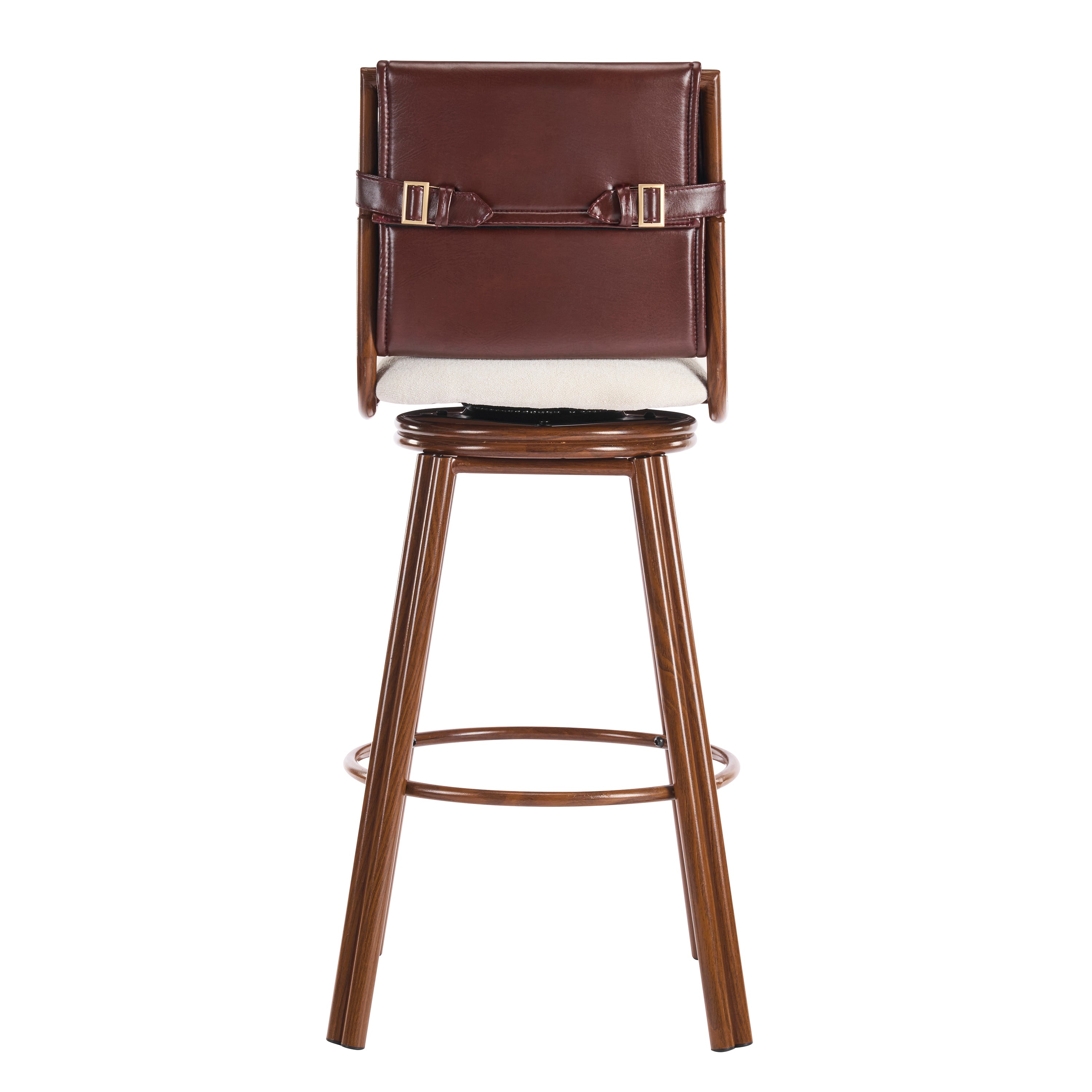 Sonoma 29" Swivel Counter Height PU Leather Upholstered Bar Stools Set of 2