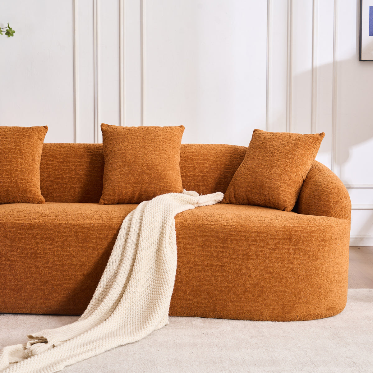 Tacoma 99” L-Shape Sectional Sofa with Curved Chaise