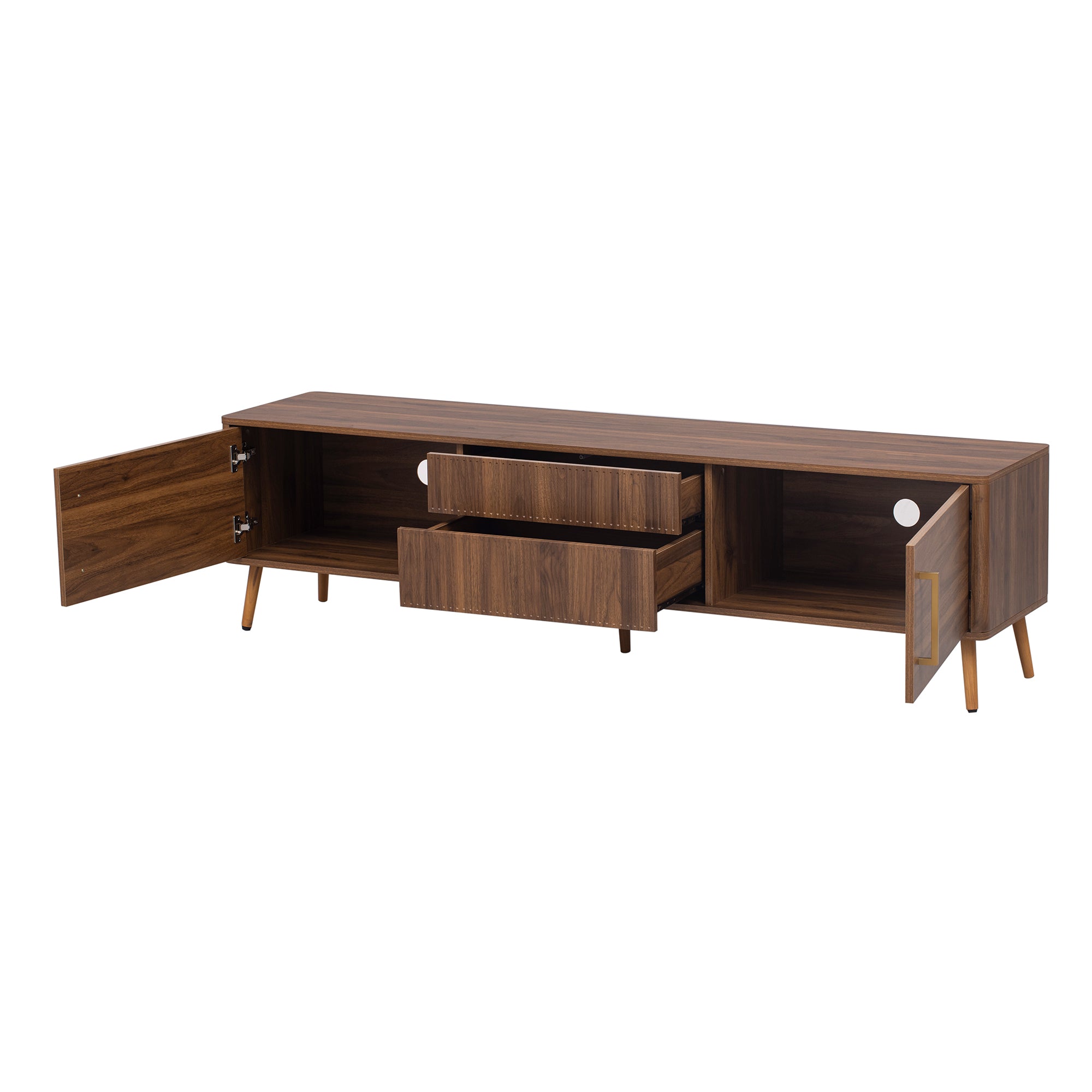 Astoria Mid Century TV Stand with 2 Drawers
