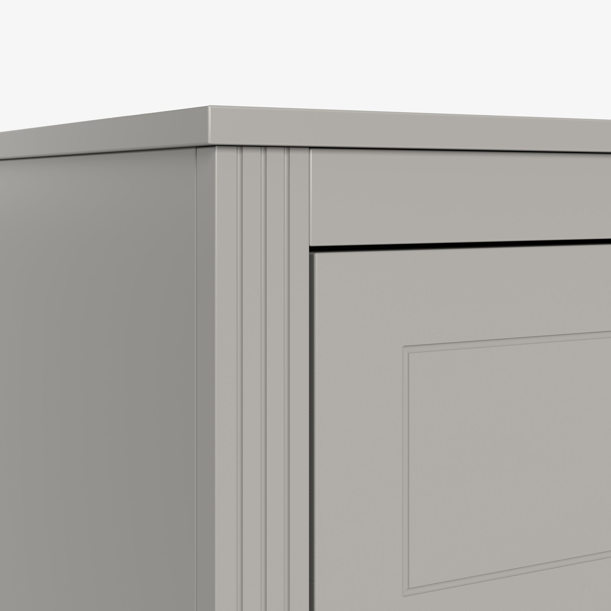 Sabine 47" 6-Drawer Dresser with Fluted Trim and Solid Wood Legs