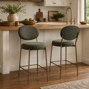 Amarone 29" Bar Height Upholstered Bar Stools Set of 2