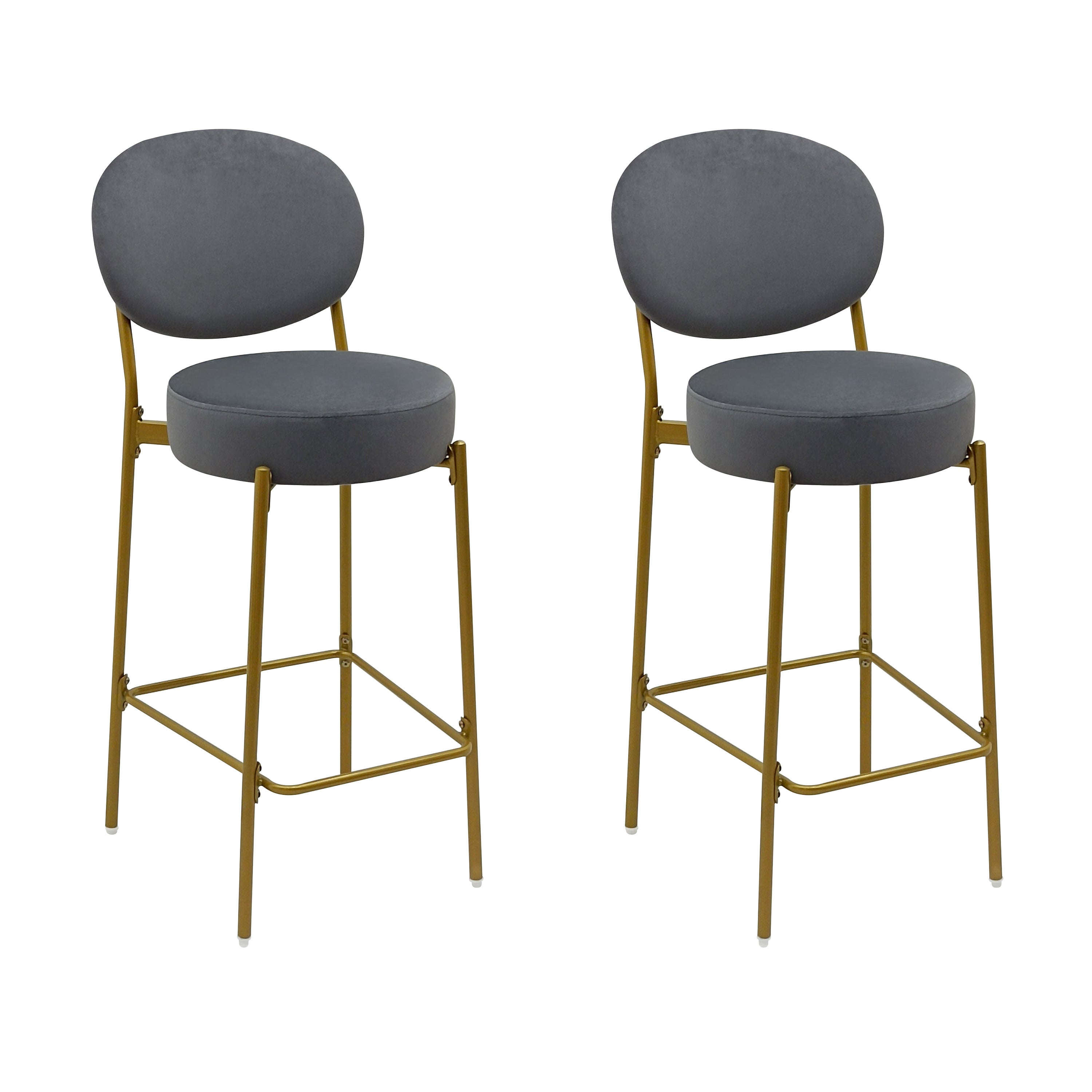 Amarone 29" Bar Height Upholstered Bar Stools Set of 2
