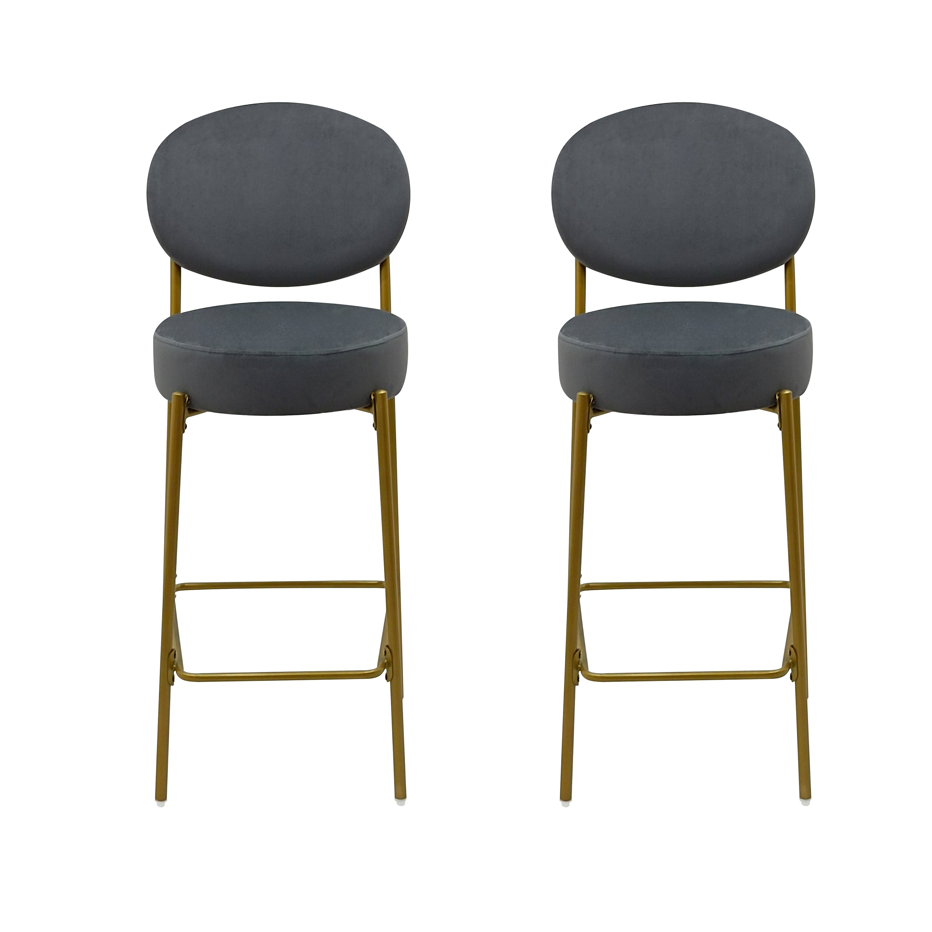 Amarone 29" Bar Height Upholstered Bar Stools Set of 2