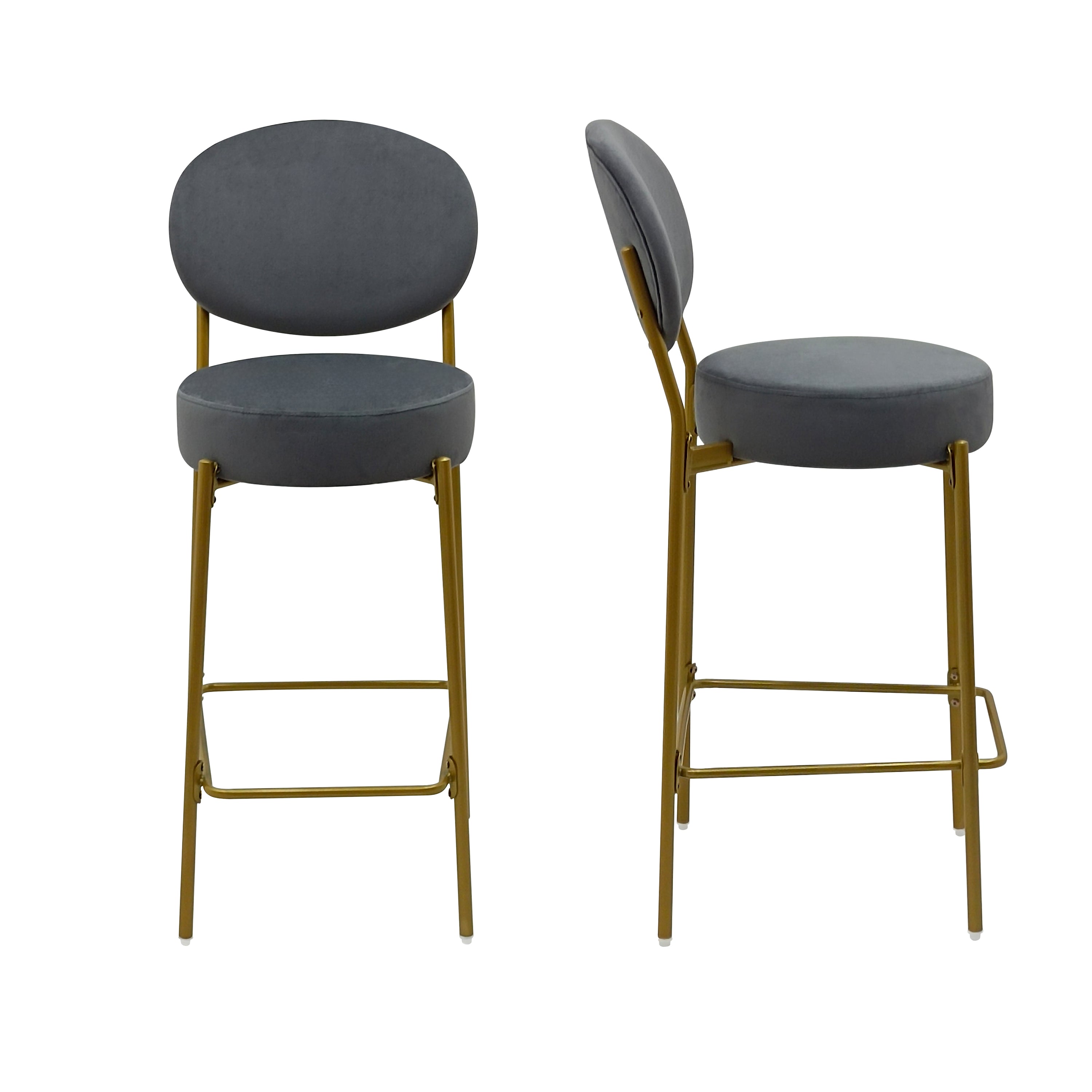 Amarone 29" Bar Height Upholstered Bar Stools Set of 2
