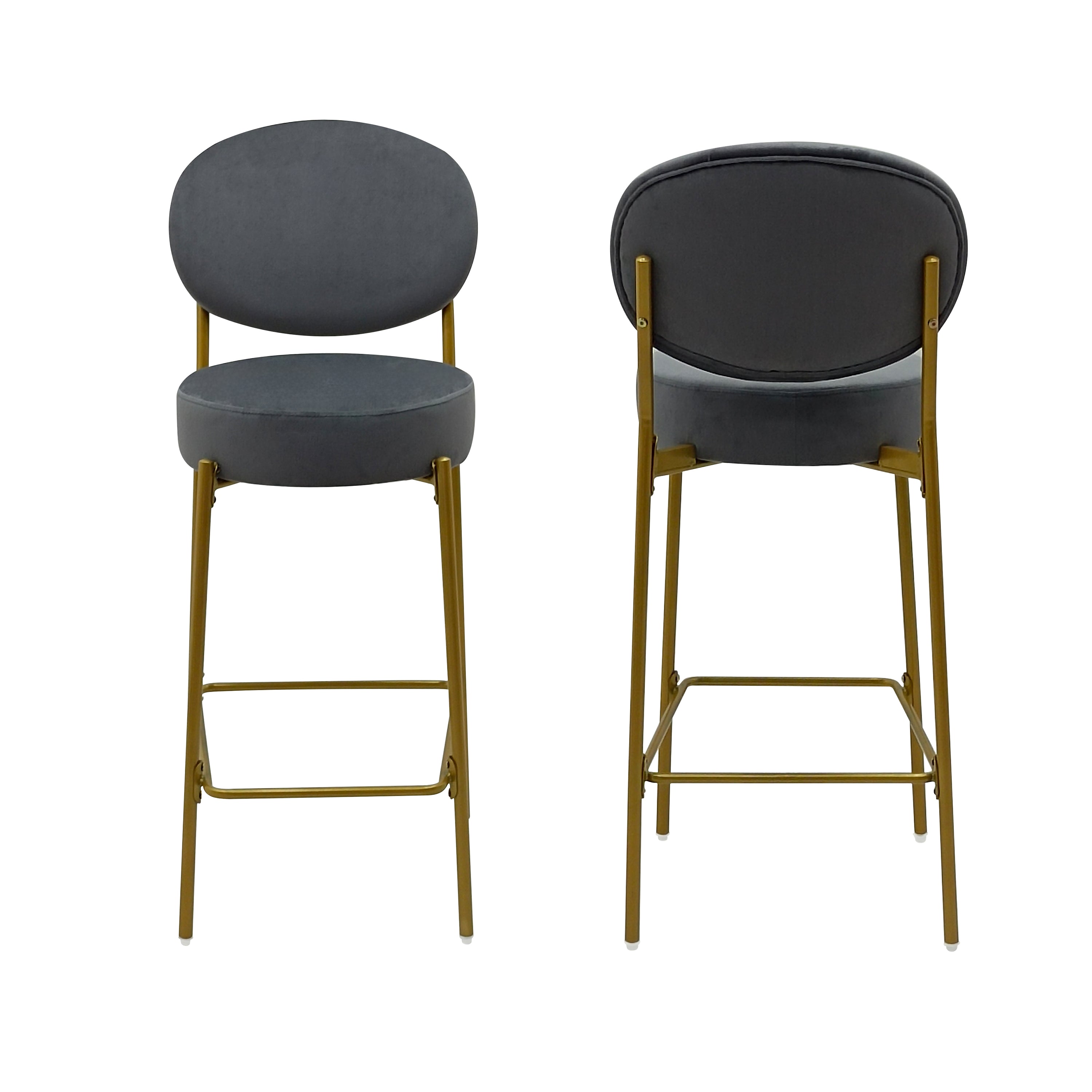 Amarone 29" Bar Height Upholstered Bar Stools Set of 2