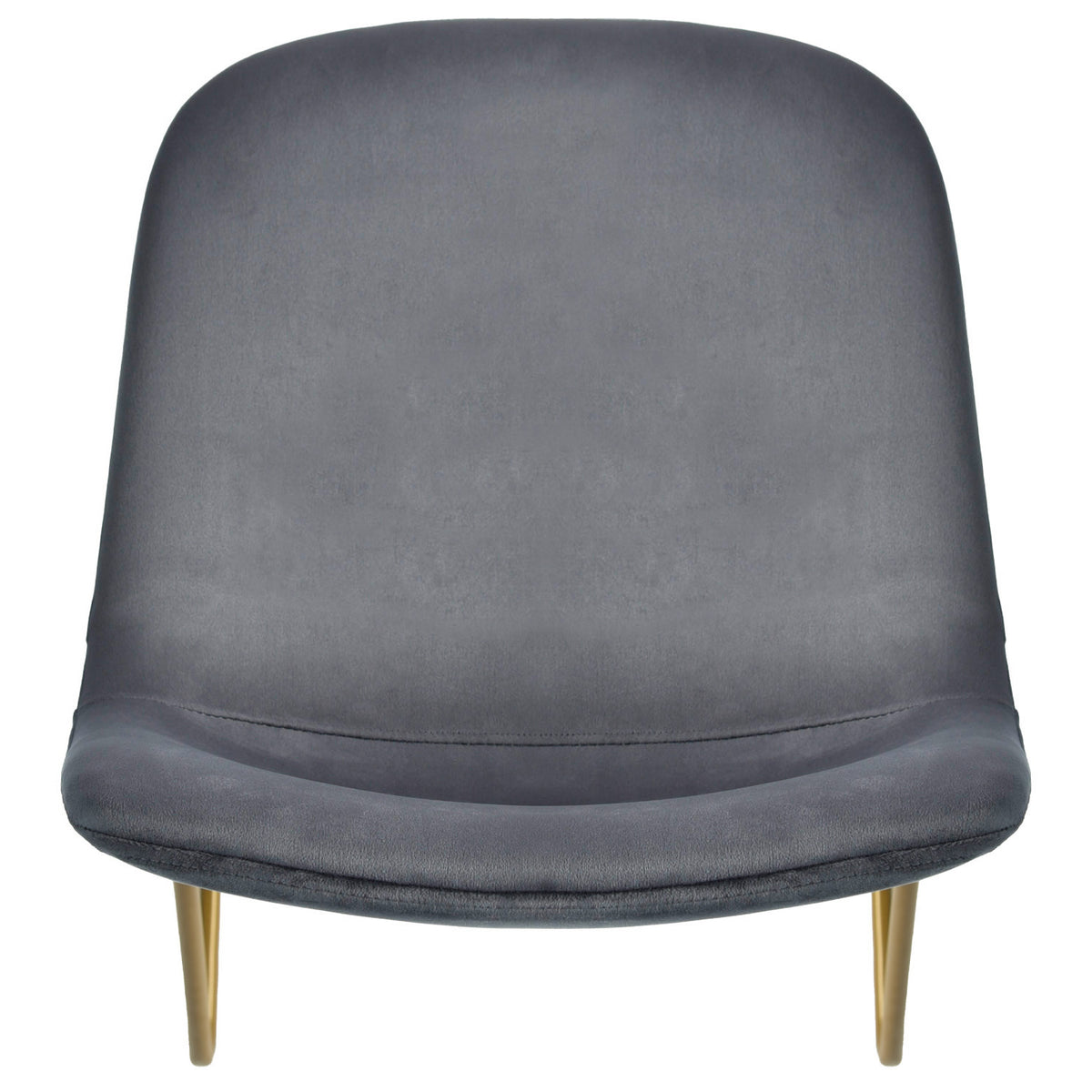 Batassel grey velvet dining chair showing backrest detail