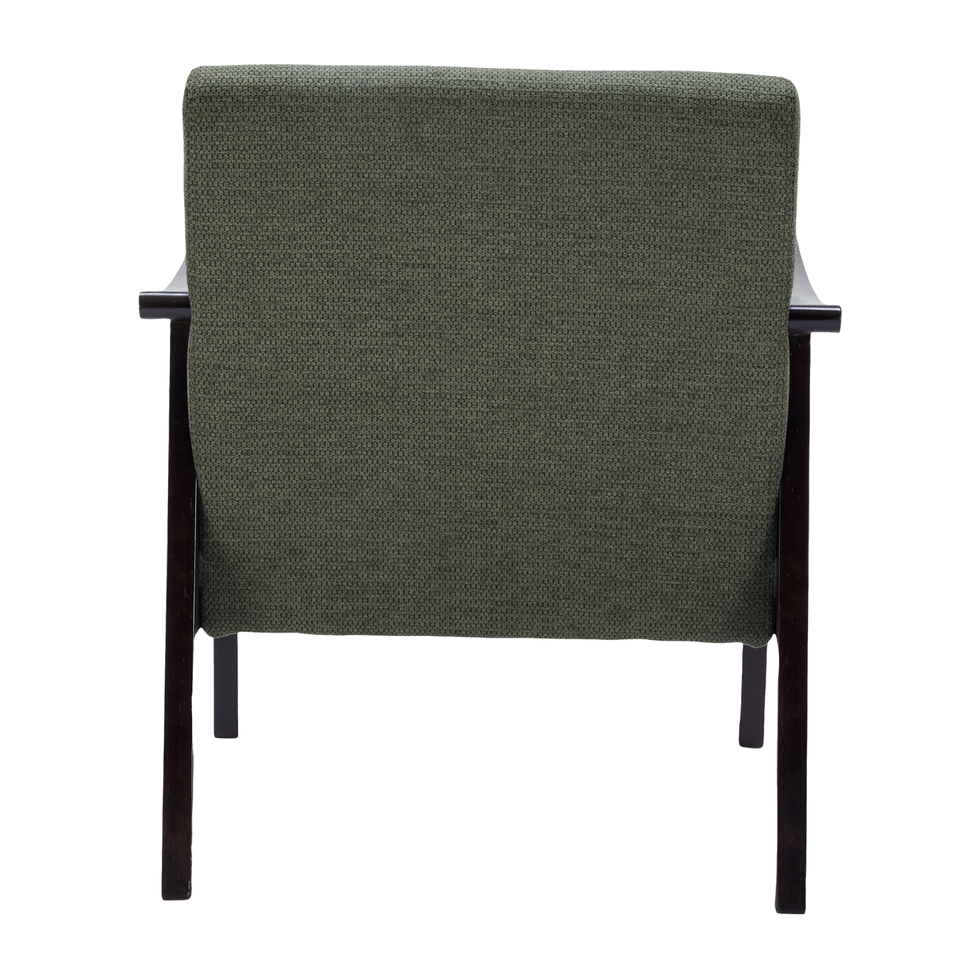 Champlain green accent chair showing rear view isolated product image on white background