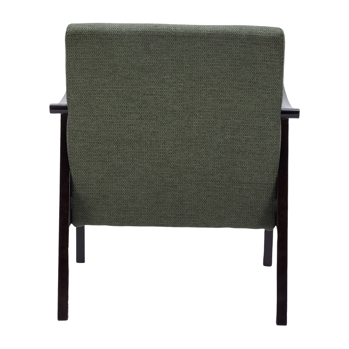 Champlain green accent chair showing rear view isolated product image on white background