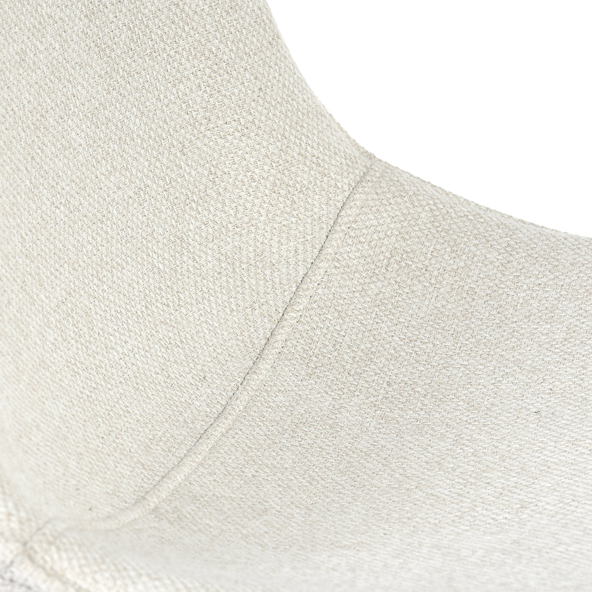 Charlton beige tweed dining chair showing upholstery texture detail