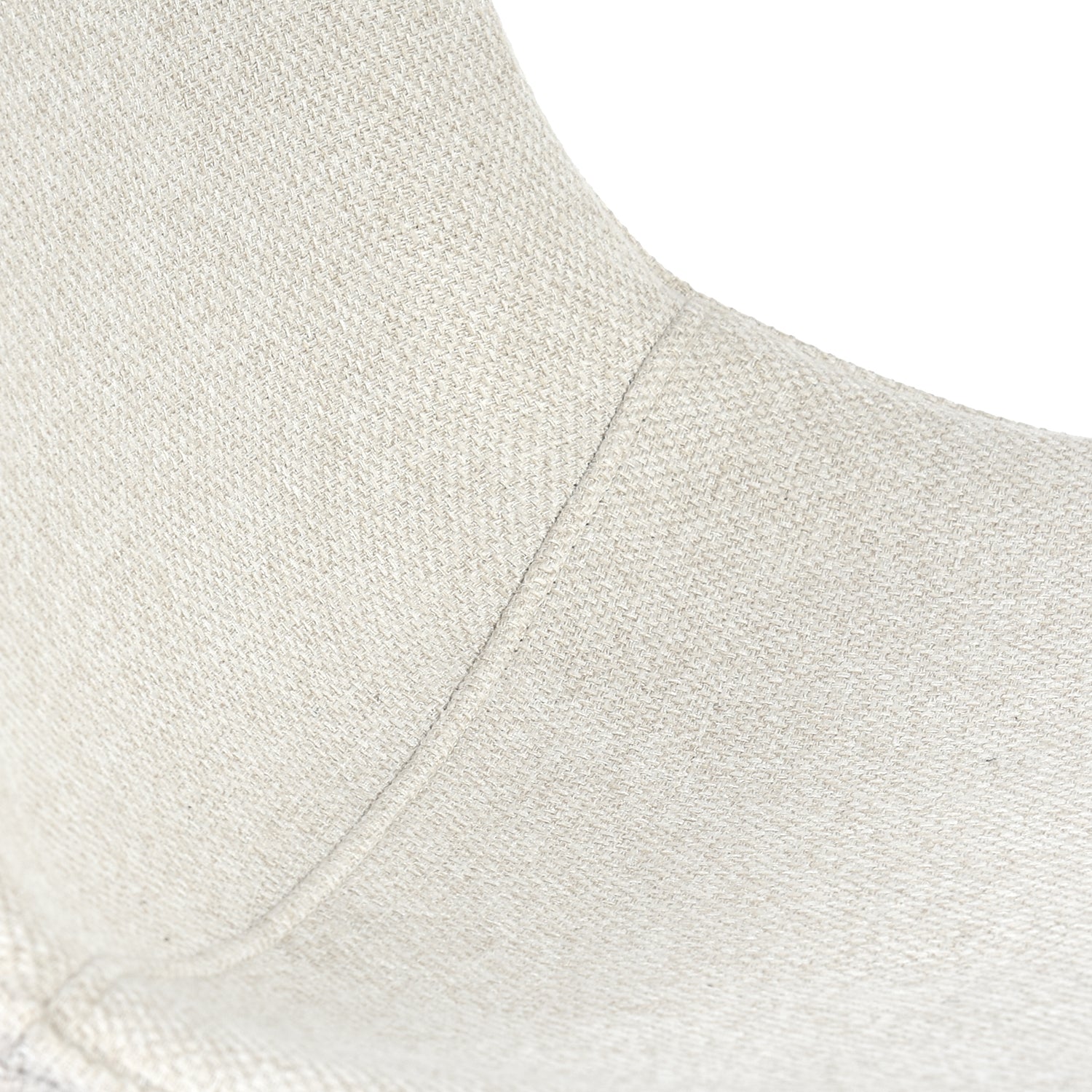 Charlton beige tweed dining chair showing upholstery texture detail