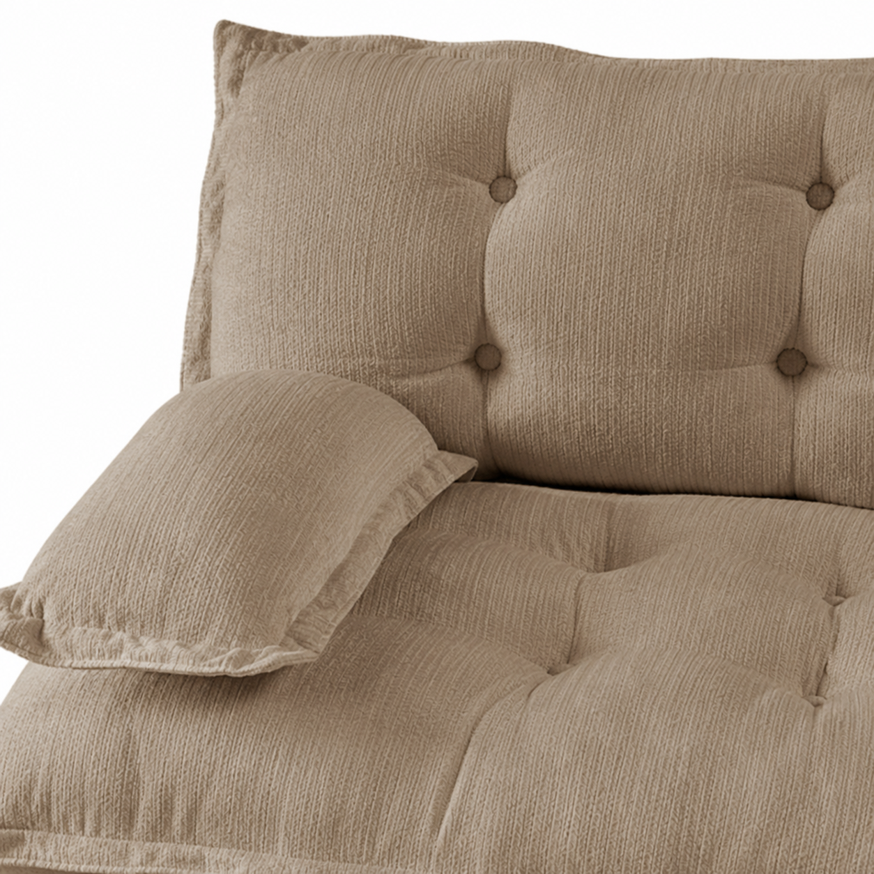 Chelsea 107" Tufted Chenille 3-Seater Modular Sofa Couch with Removable Armrest